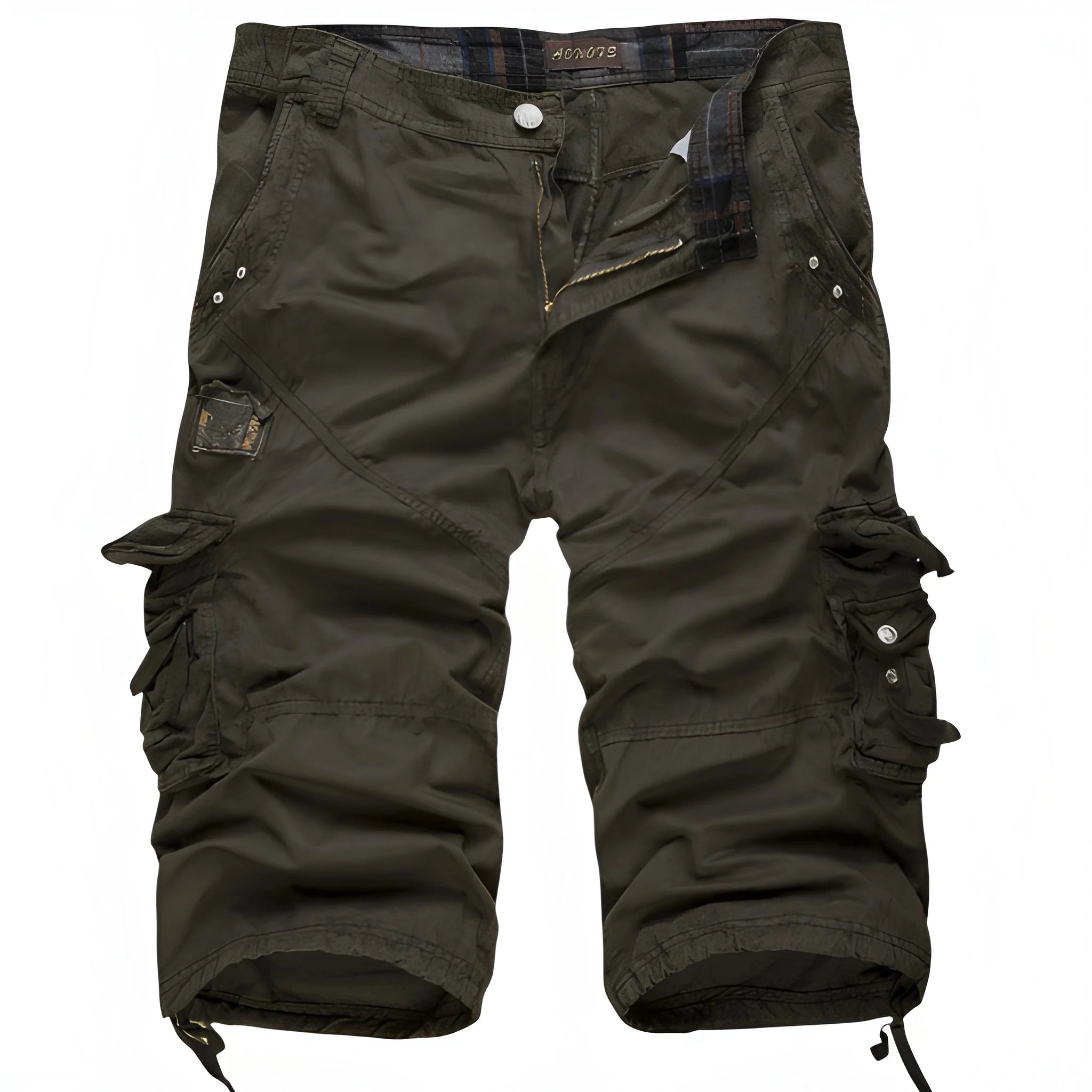 Men's Cargo Shorts with Drawstring Waist and Pockets