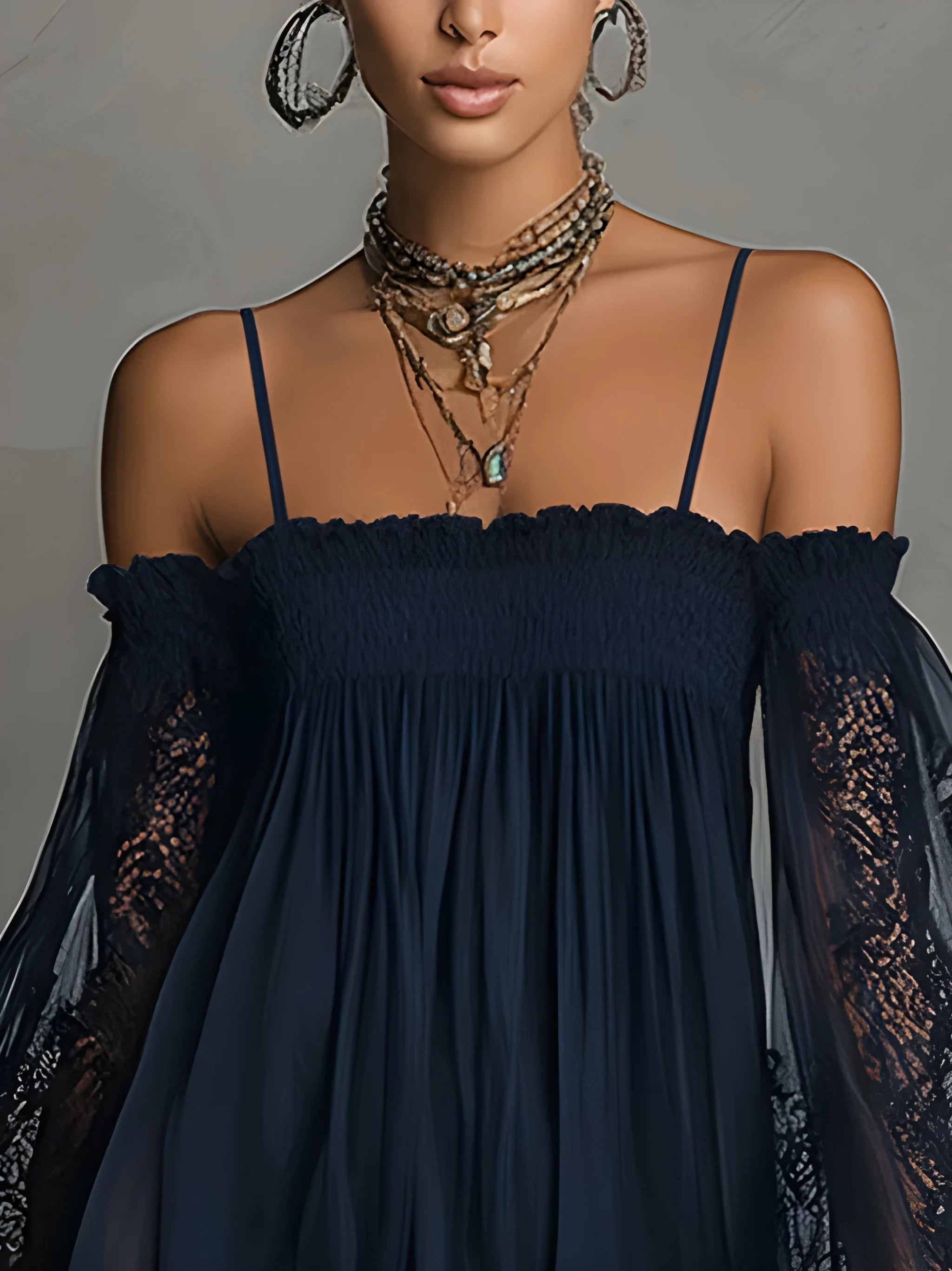 Women's Elegant Flowy Mini Summer Dress with Off Shoulder