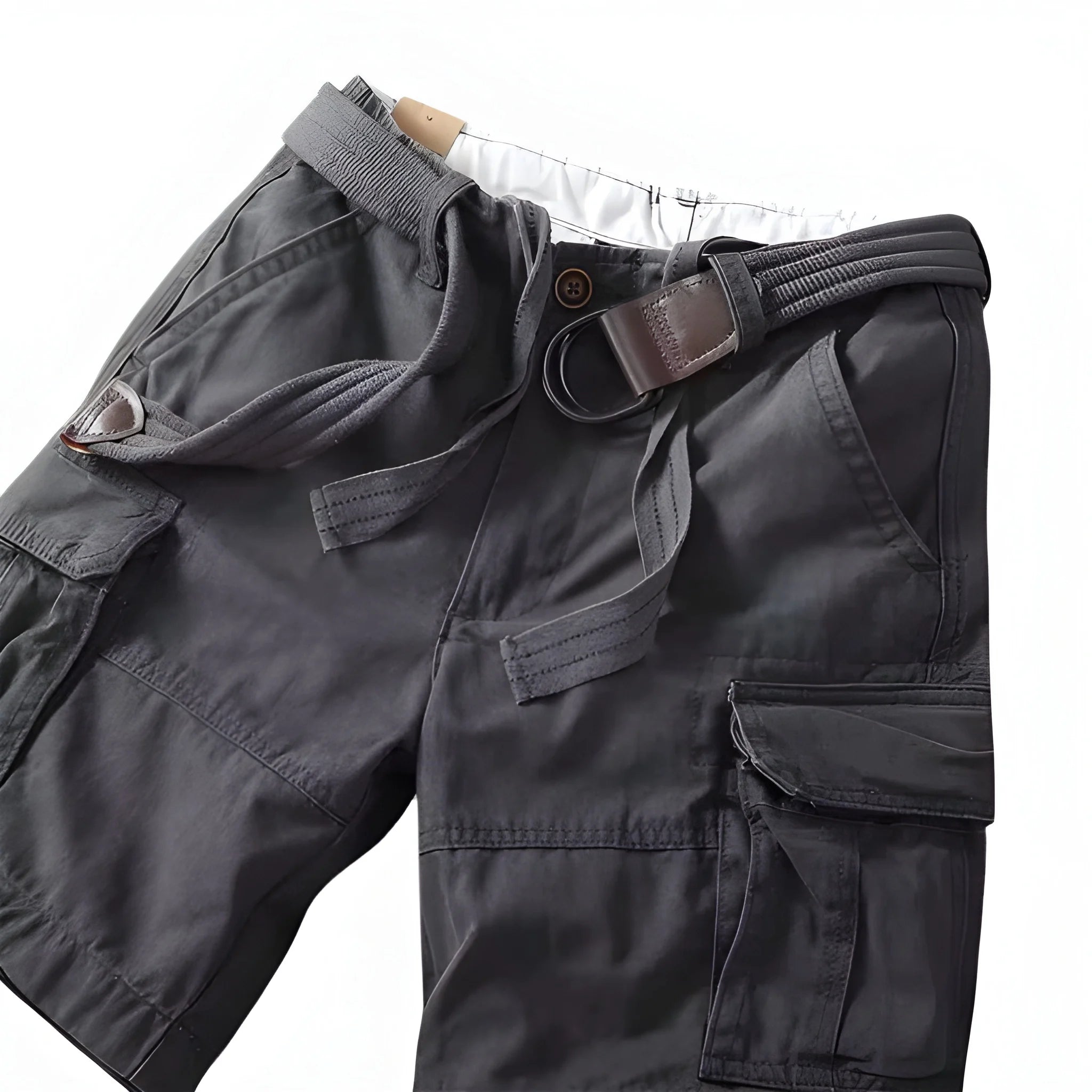 Men's Casual Shorts with Drawstring Pockets
