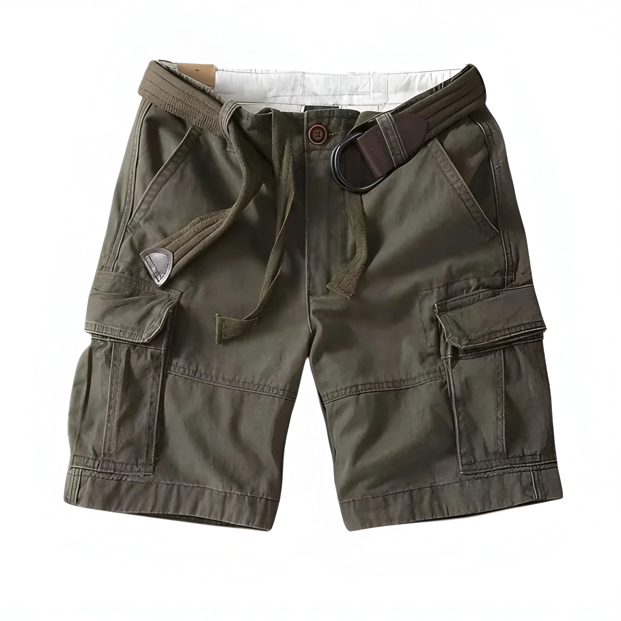 Men's Casual Shorts with Drawstring Pockets