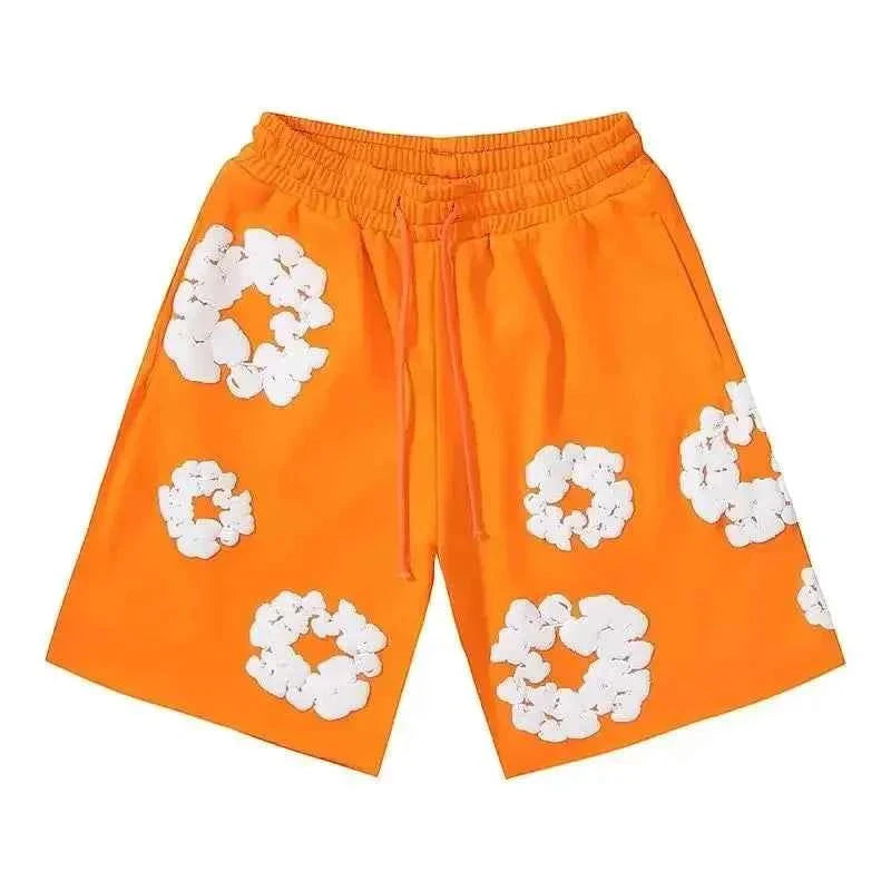 Men's Casual Graphic Shorts with Drawstring Waist and Pockets