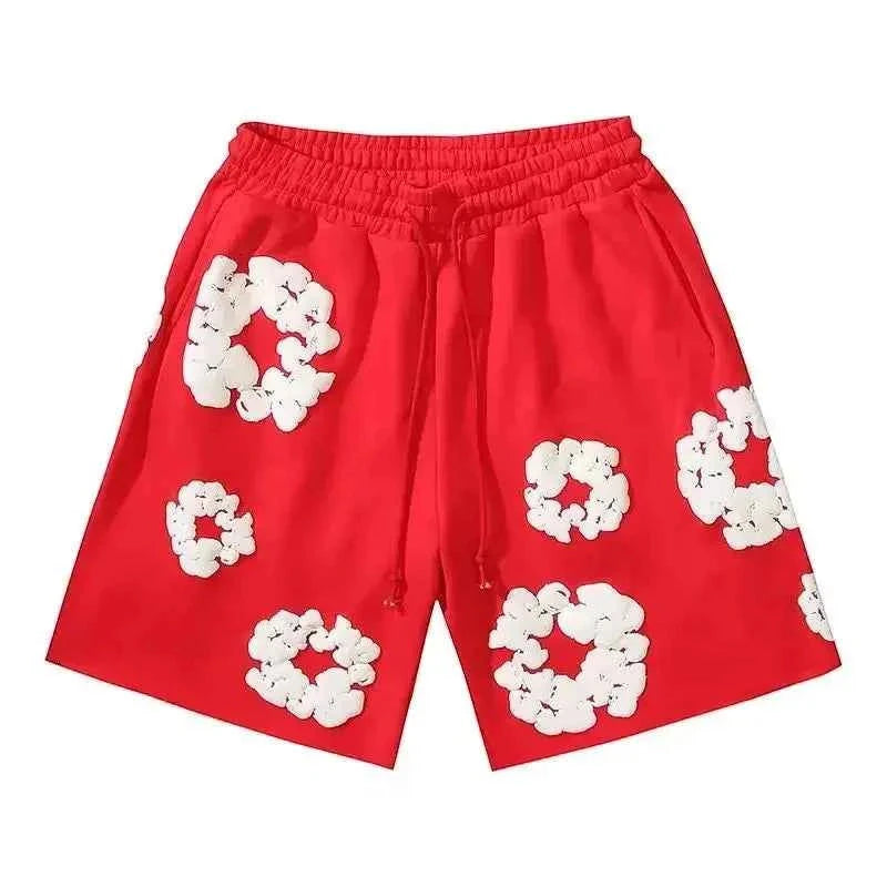 Men's Casual Graphic Shorts with Drawstring Waist and Pockets
