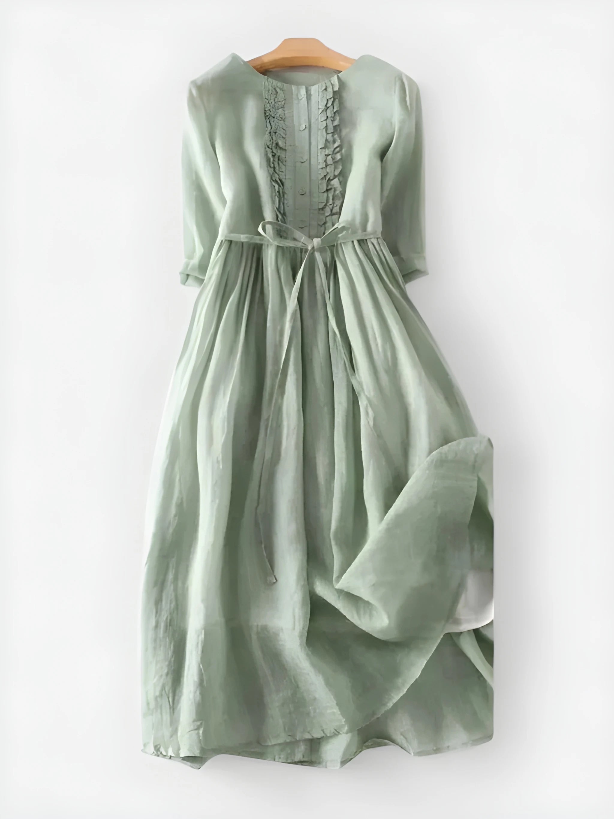 Women's Elegant Casual Midi Summer Dress with Ruffle