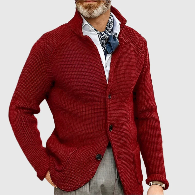 Arnaud™ - Men's Cardigan Military Retro Style