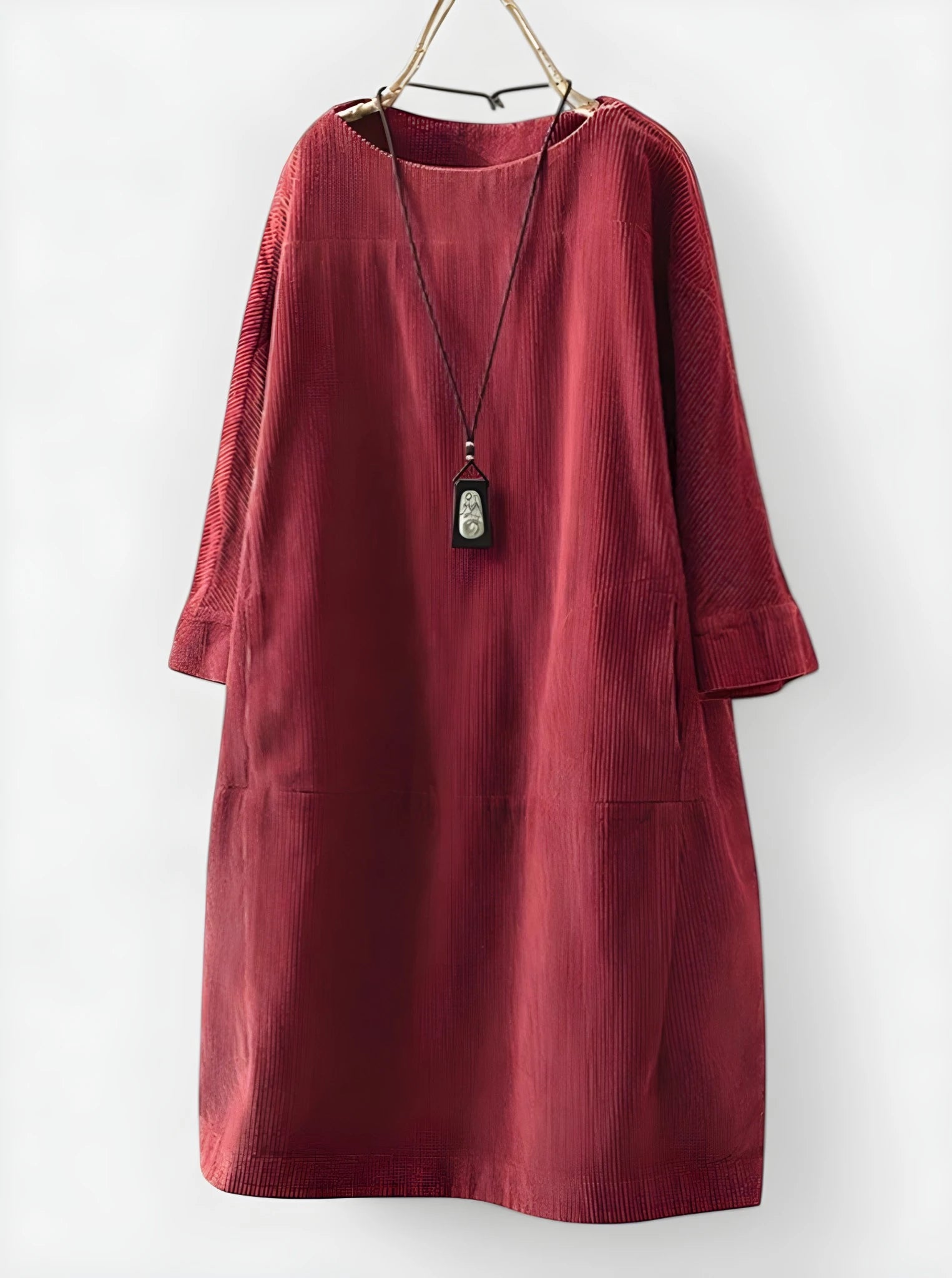 Women's Casual Loose Midi Summer Dress with Tiered Panel