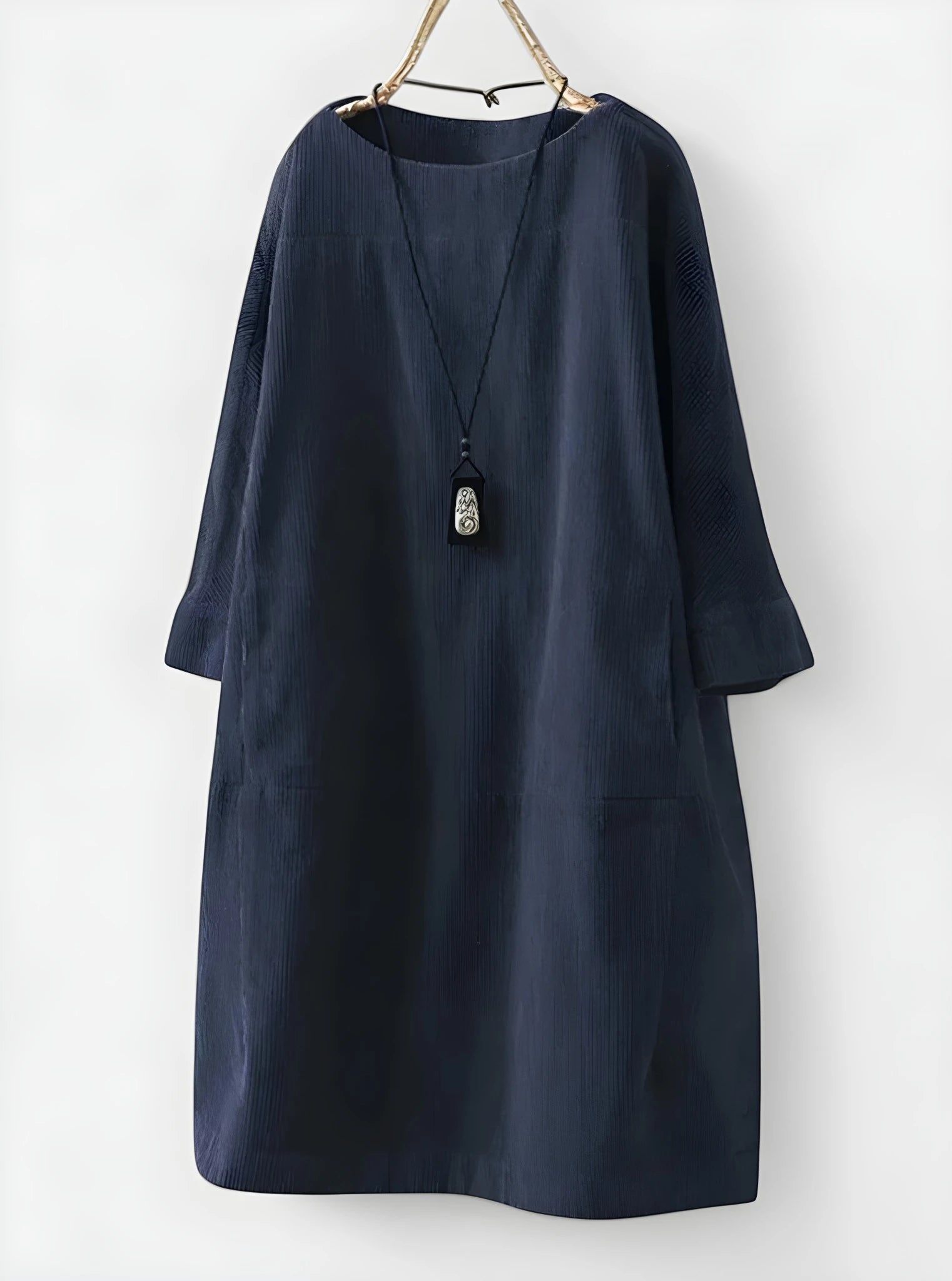 Women's Casual Loose Midi Summer Dress with Tiered Panel