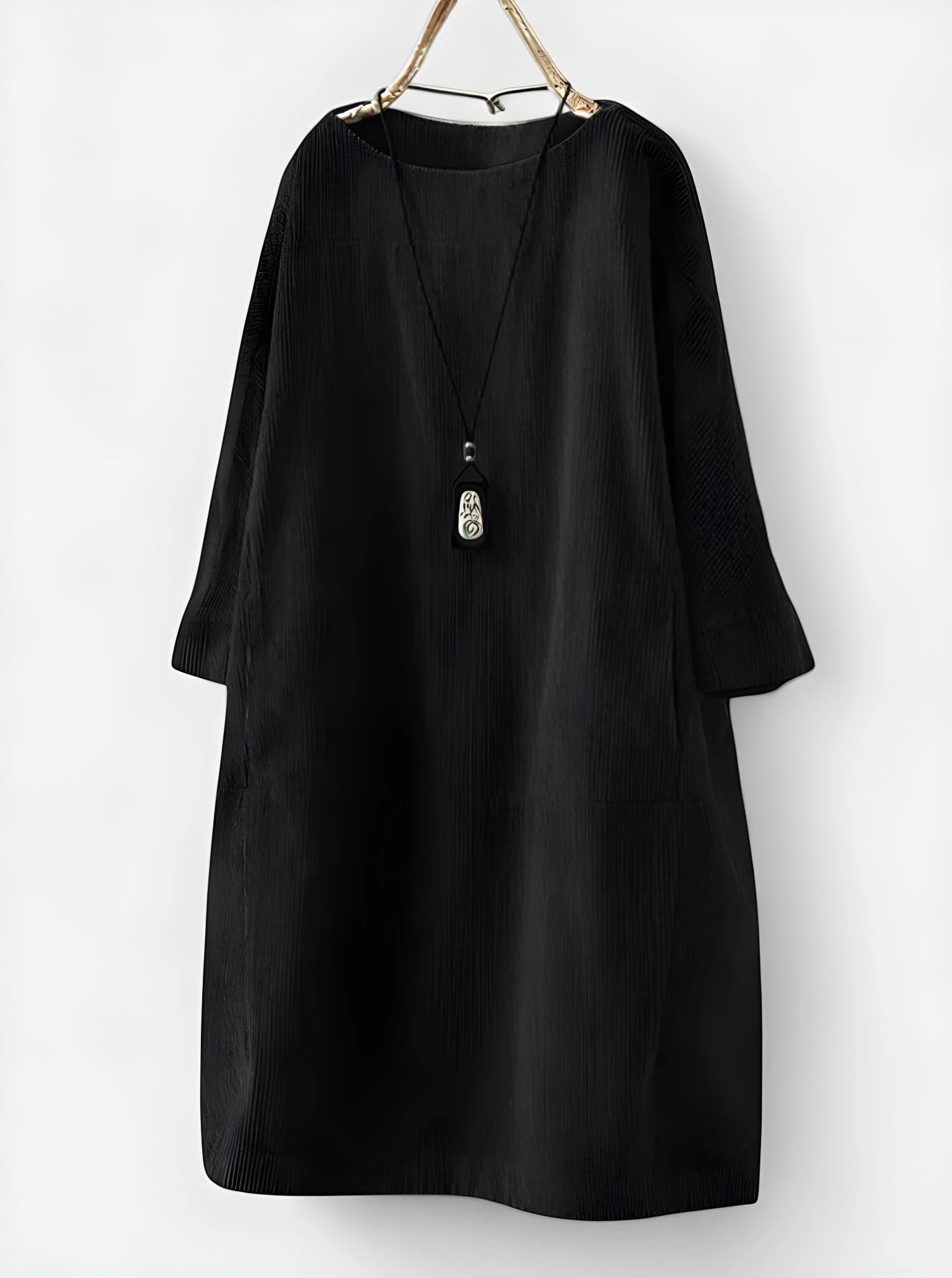 Women's Casual Loose Midi Summer Dress with Tiered Panel