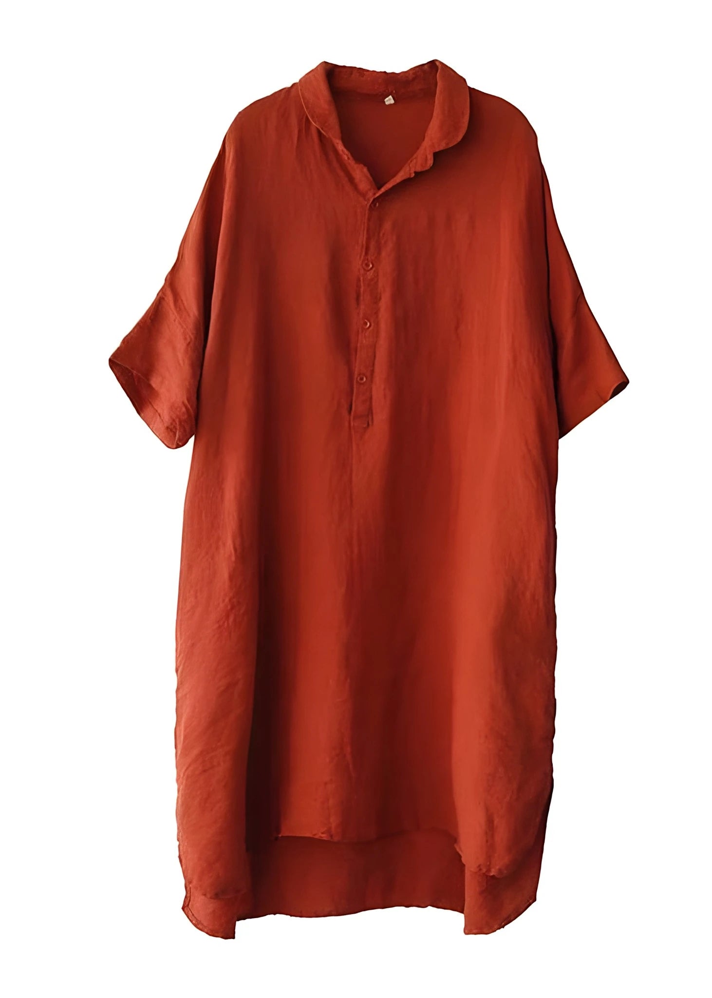 Women's Casual Plus Size Midi Summer Dress with Short Sleeve