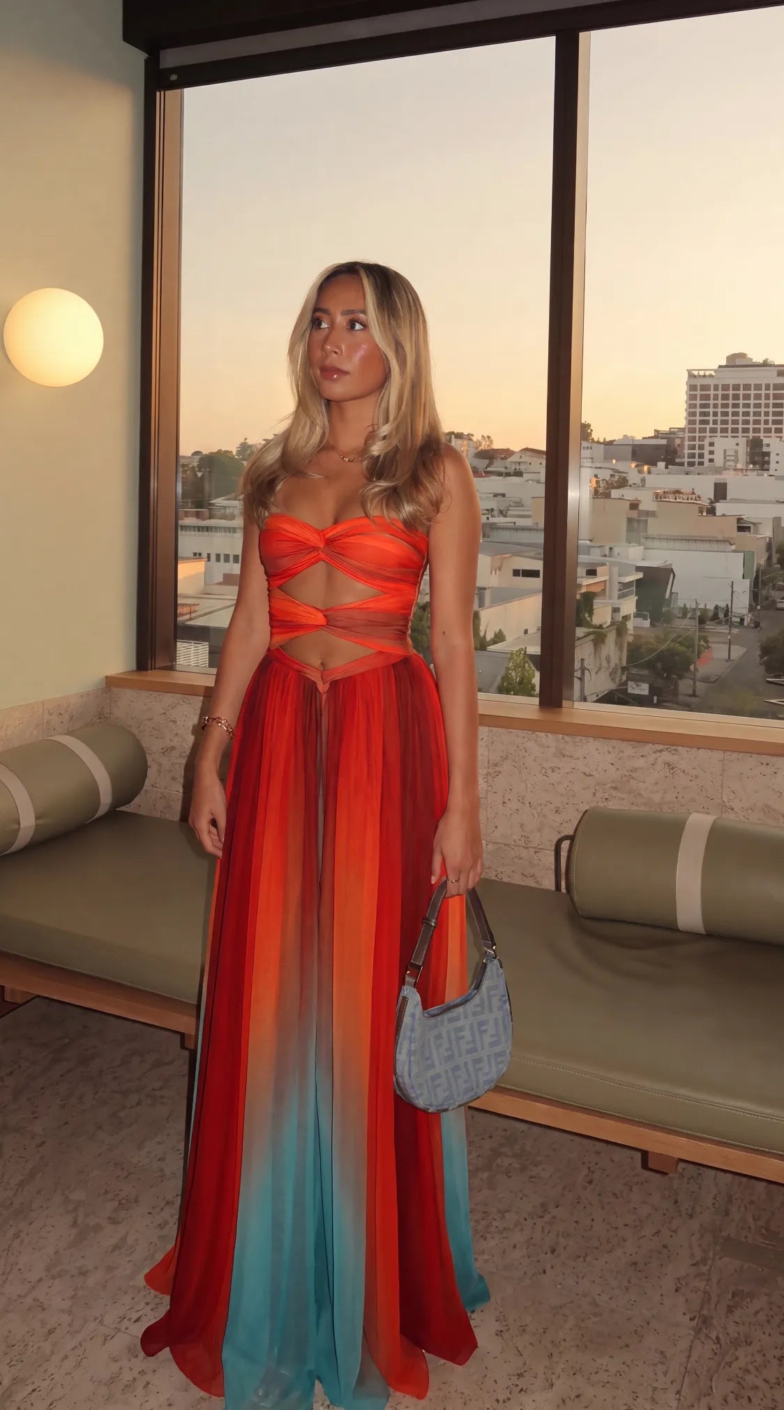 Women's Elegant Flowy Maxi Summer Dress with Strapless