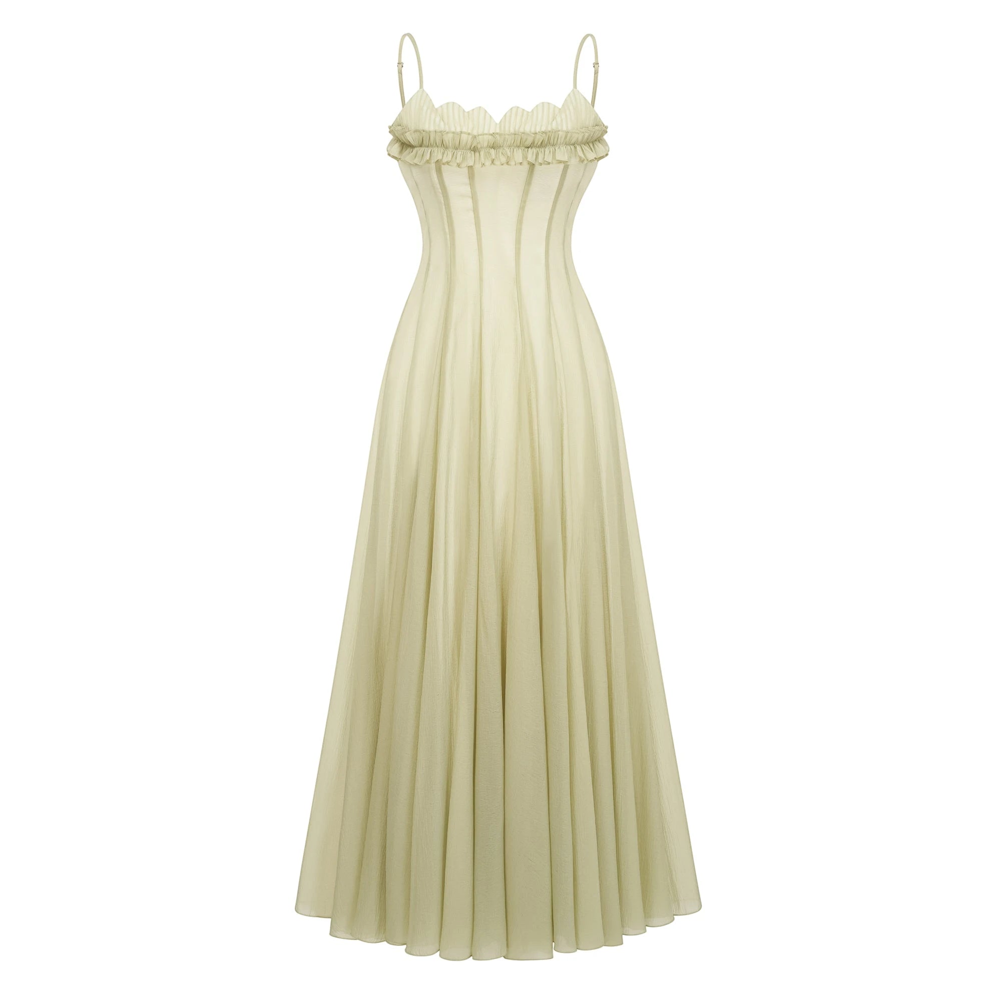 Women's Formal Flowy Maxi Wedding Guest Dress with Strapless