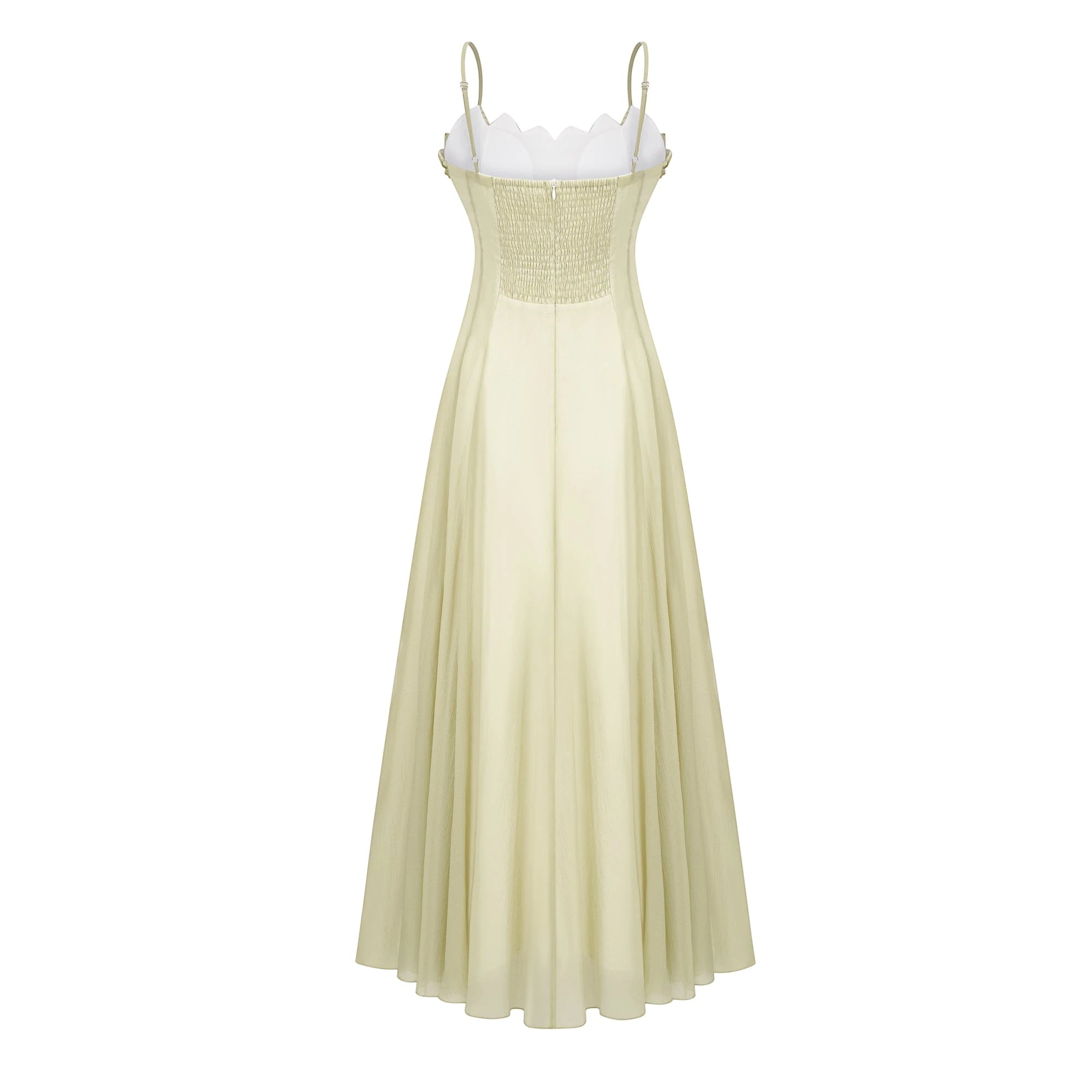 Women's Formal Flowy Maxi Wedding Guest Dress with Strapless