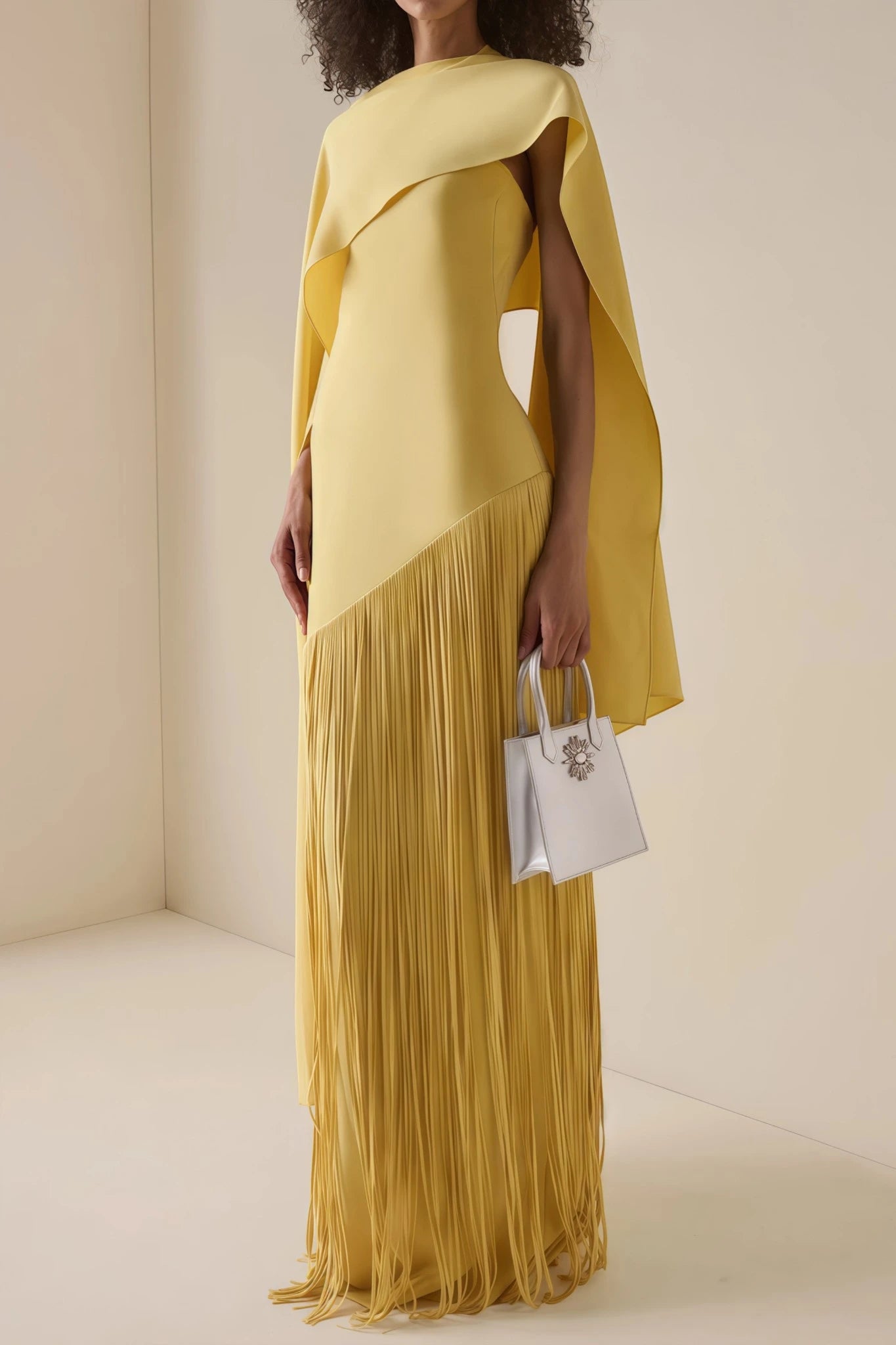 Women's Formal Long Maxi Wedding Guest Dress with Detachable Shawl