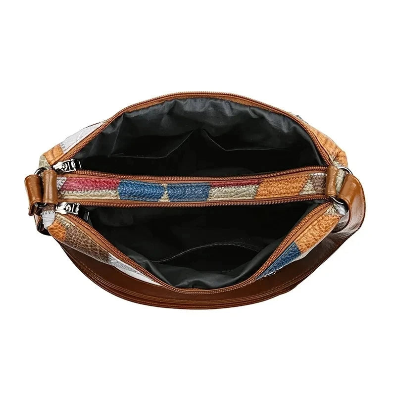 Women's Geometric Crossbody Bag | Tote Zipper
