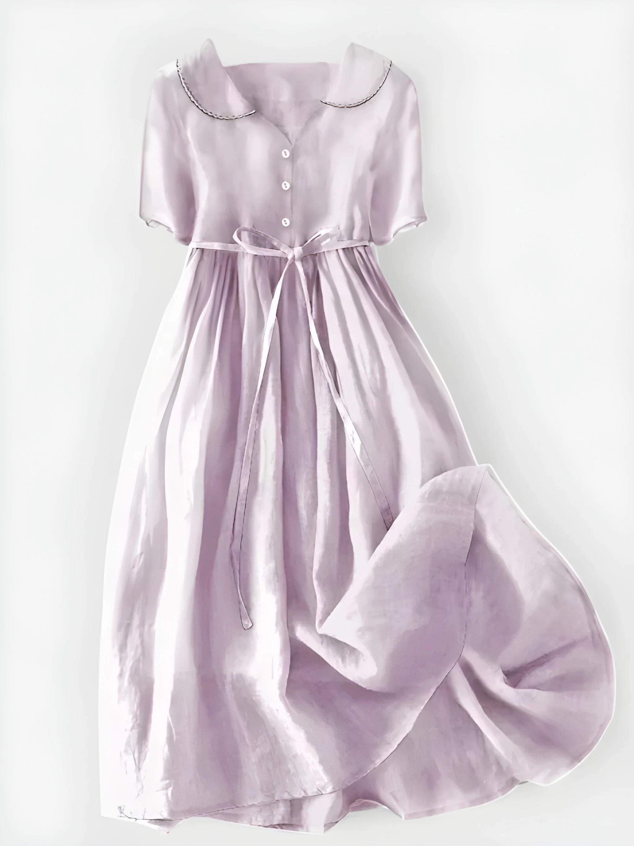 Women's Vintage Elegant Midi Summer Dress with Ruffle