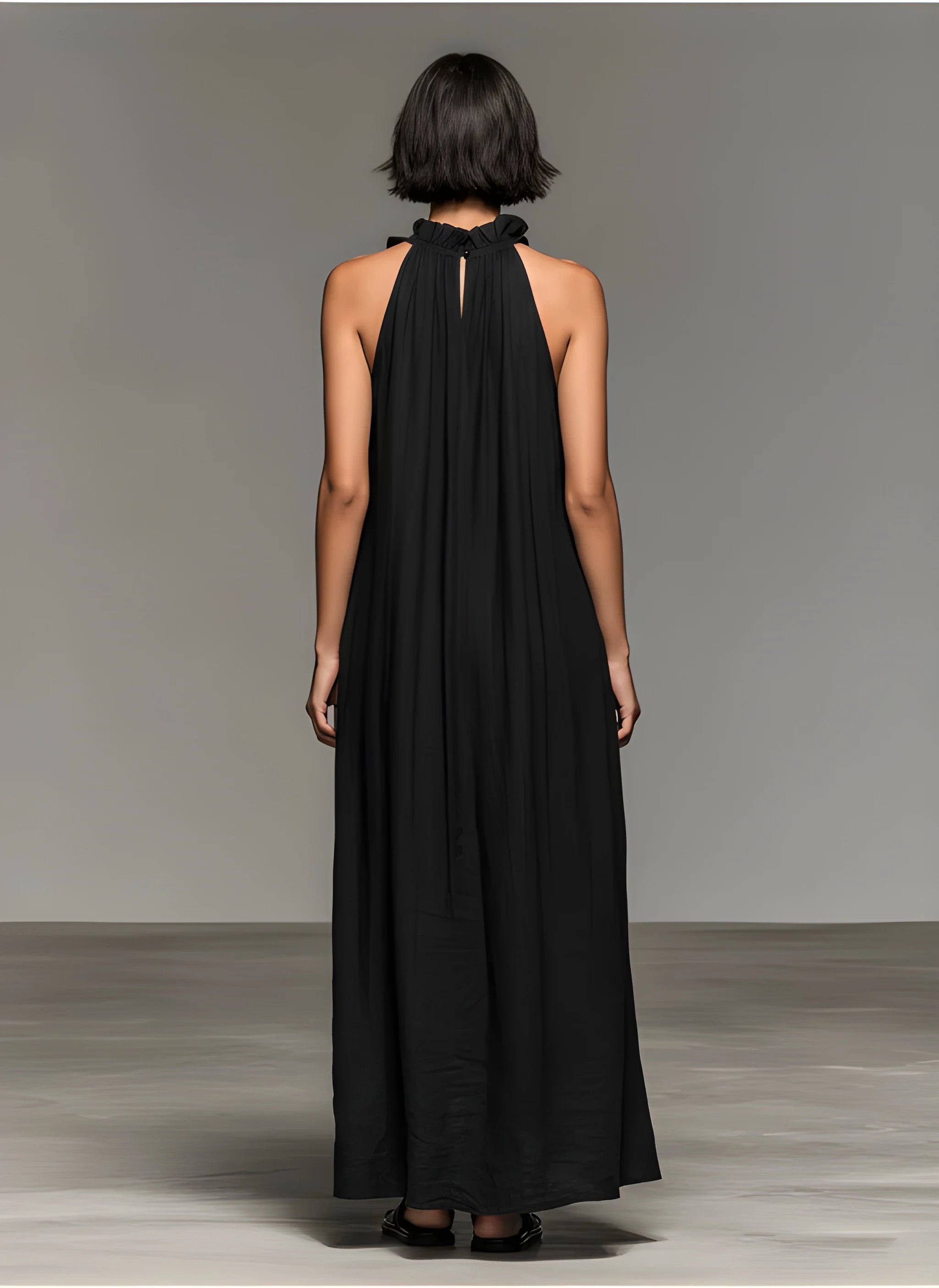 Women's Casual Boho Maxi Summer Dress with Ruffle Details