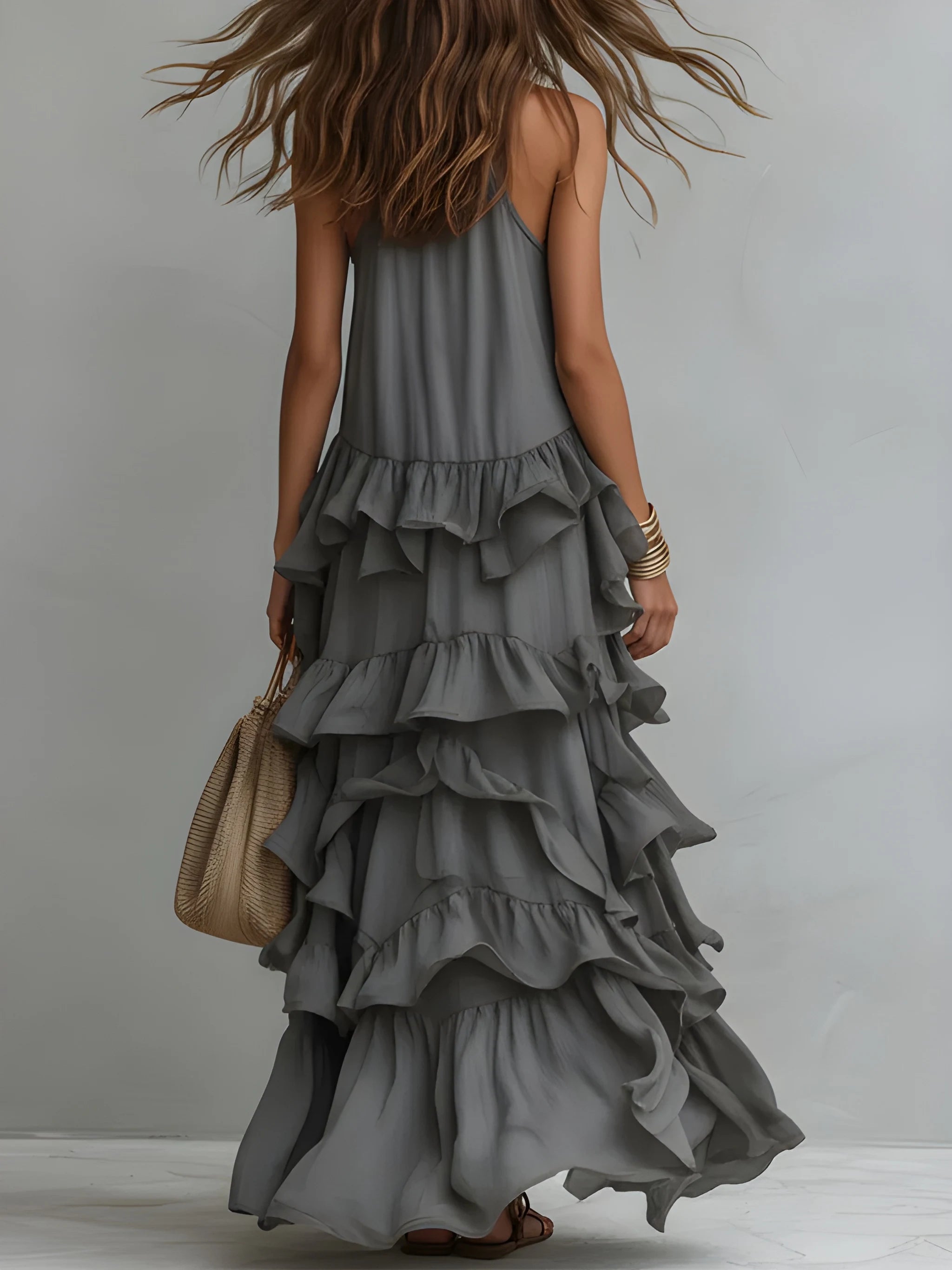 Women's Casual Elegant Maxi Summer with Ruffle