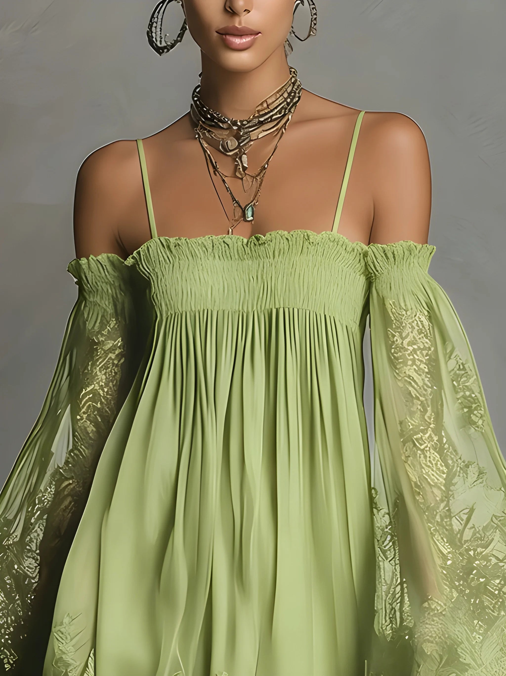 Women's Elegant Flowy Mini Summer Dress with Off Shoulder