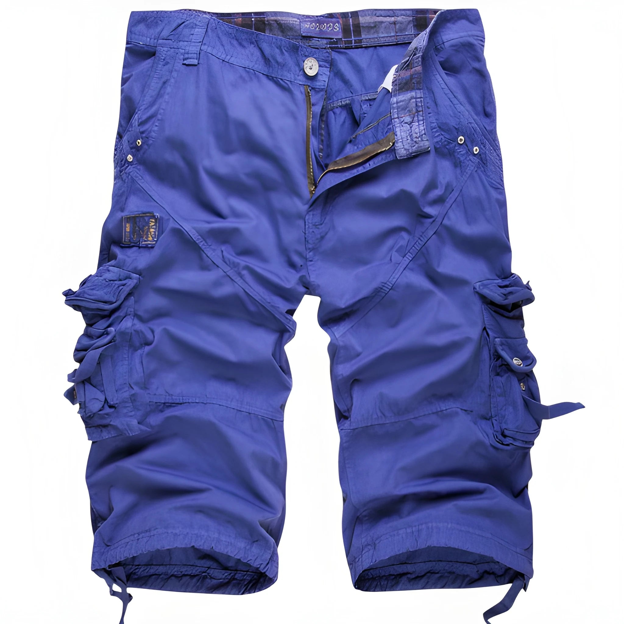 Men's Cargo Shorts with Drawstring Waist and Pockets