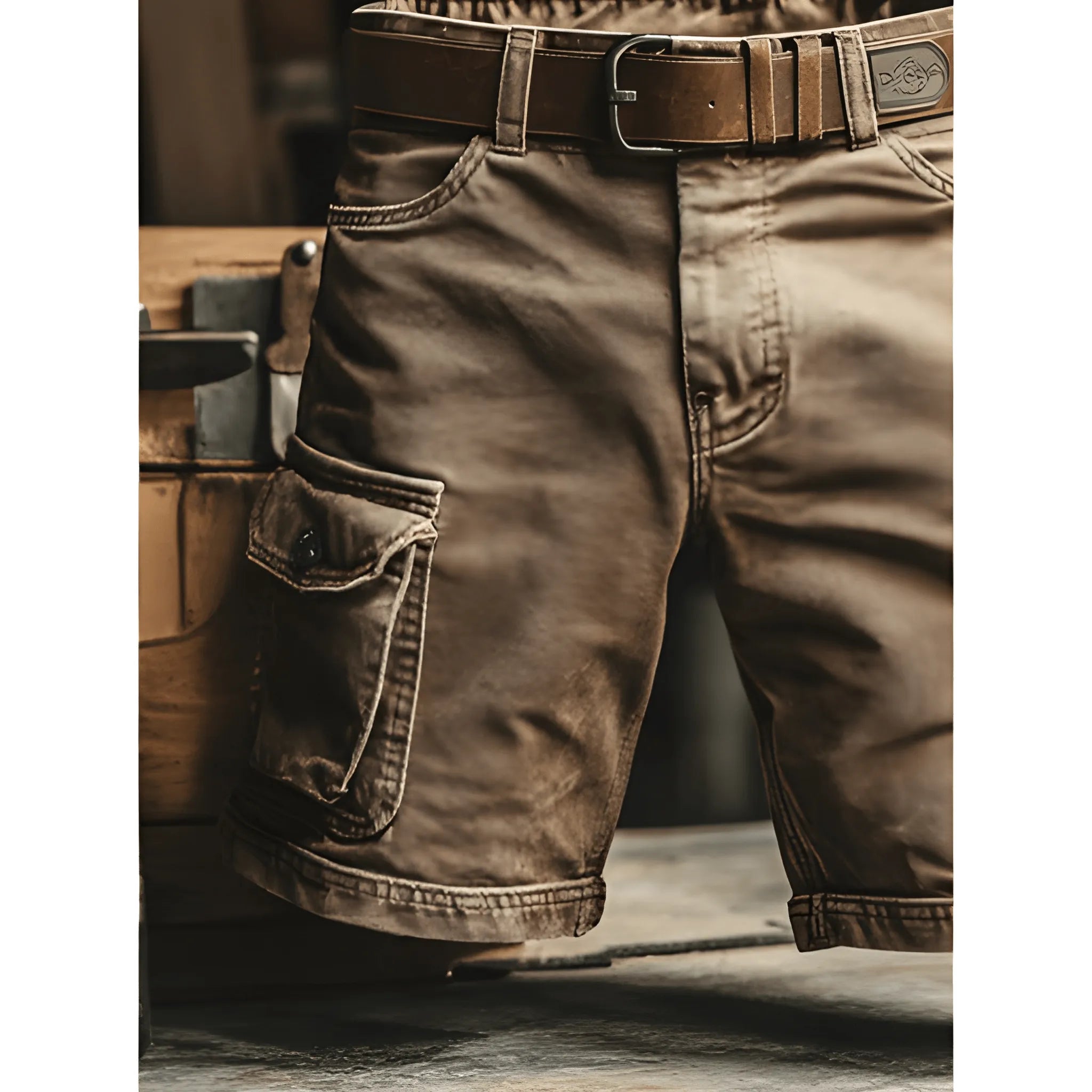 Men's Durable Versatile Cargo Shorts with Practical Pockets
