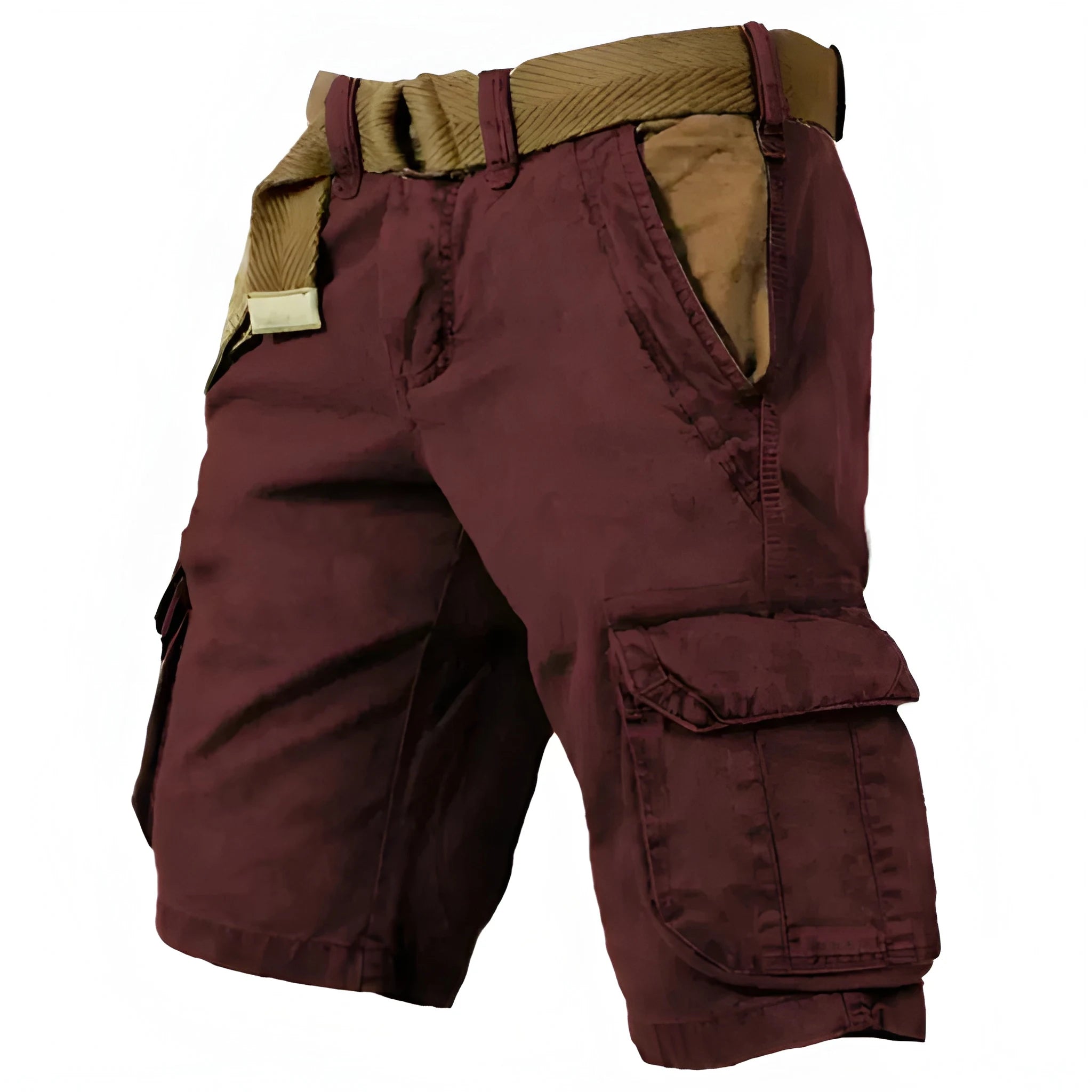 Men's Cargo Casual Shorts with Pockets and Zip Pockets