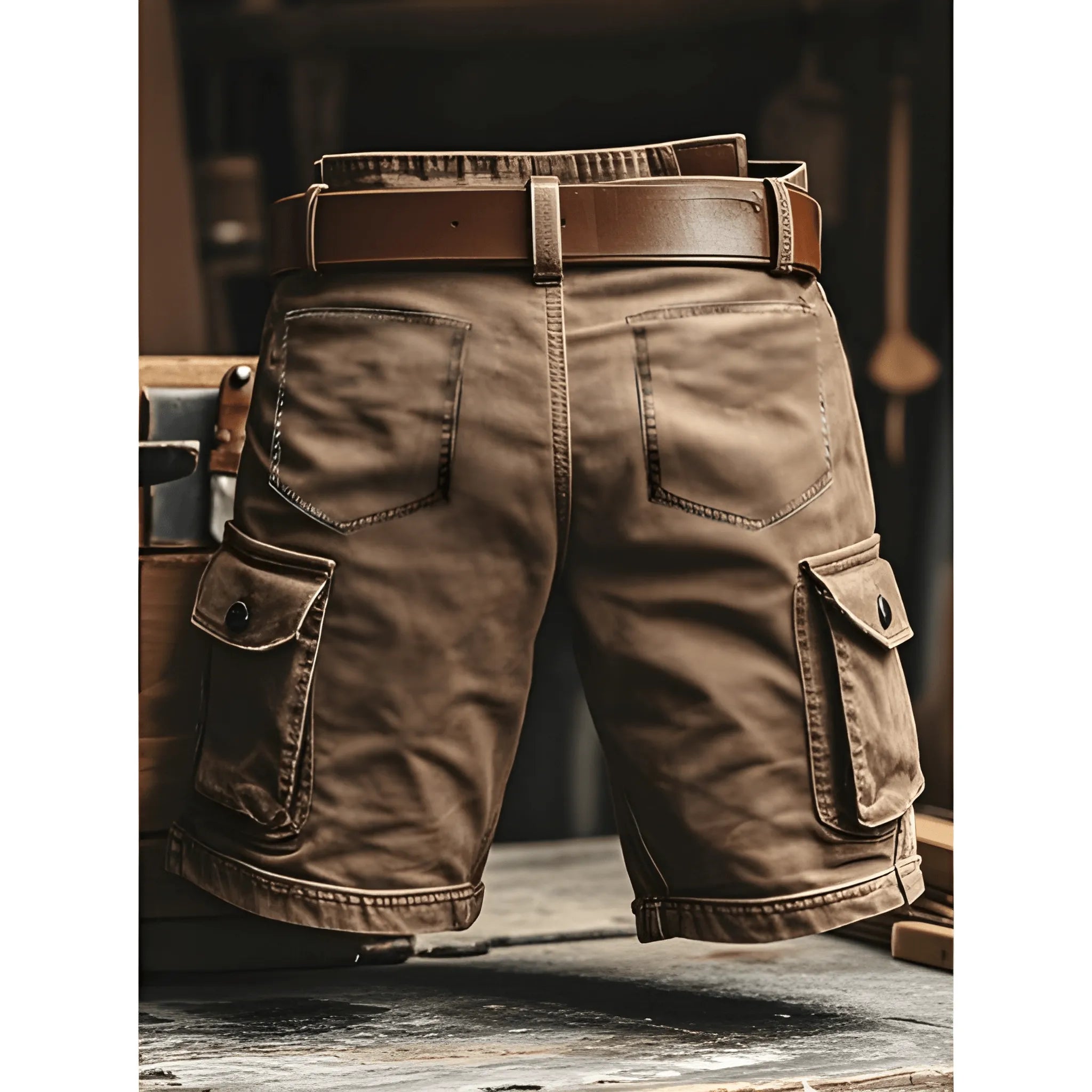 Men's Durable Versatile Cargo Shorts with Practical Pockets