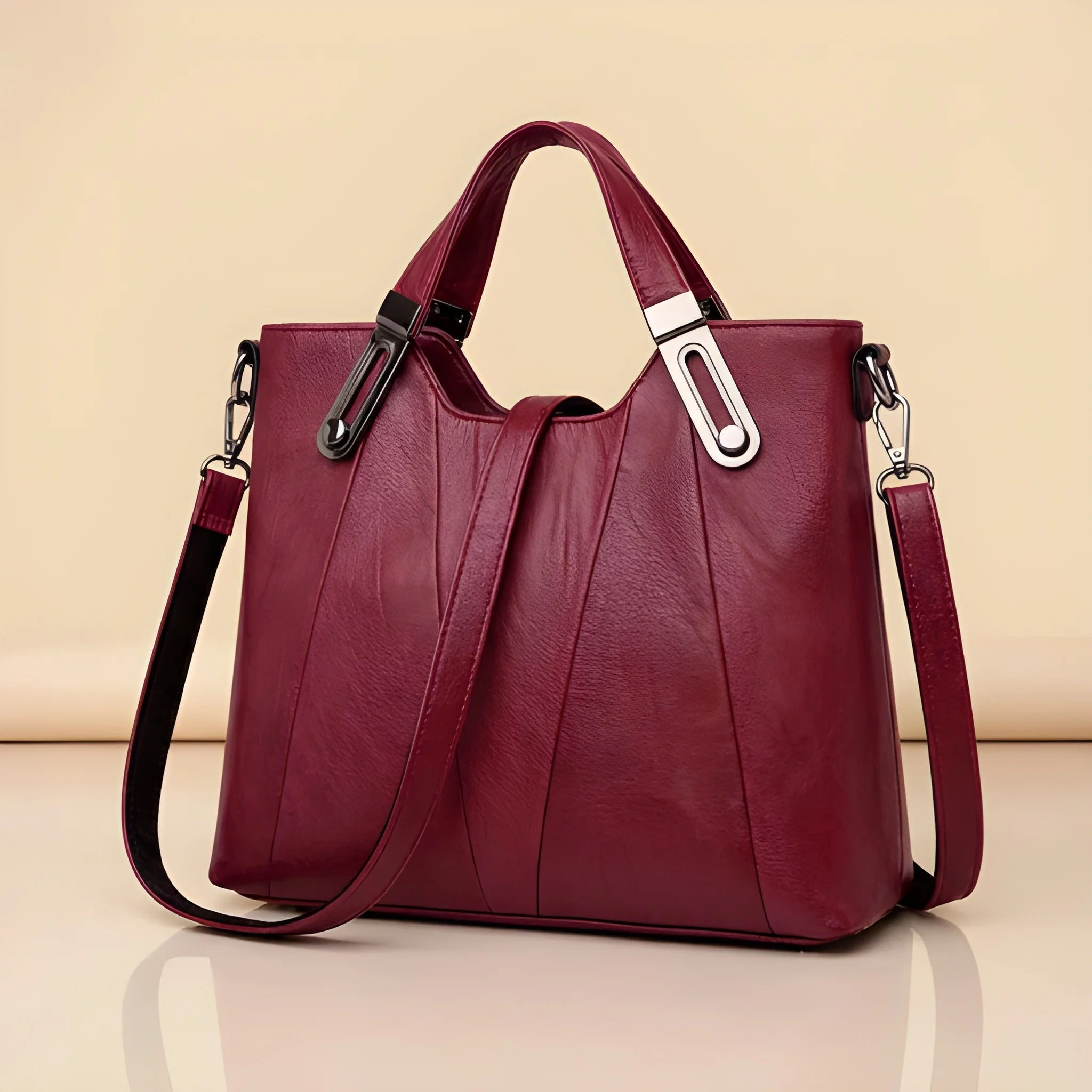 Women's Structured Crossbody Bag Multi-Compartment