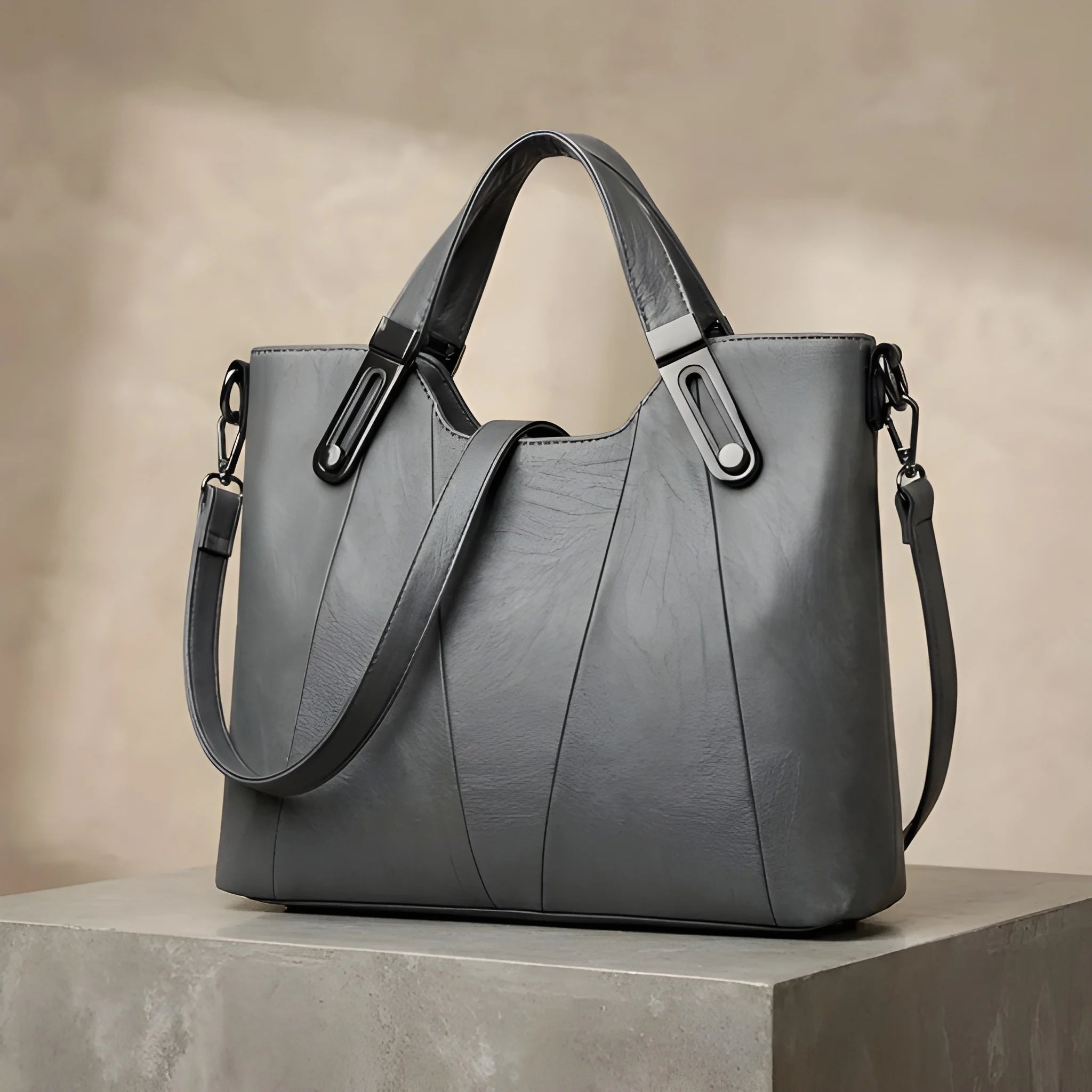 Women's Structured Crossbody Bag Multi-Compartment