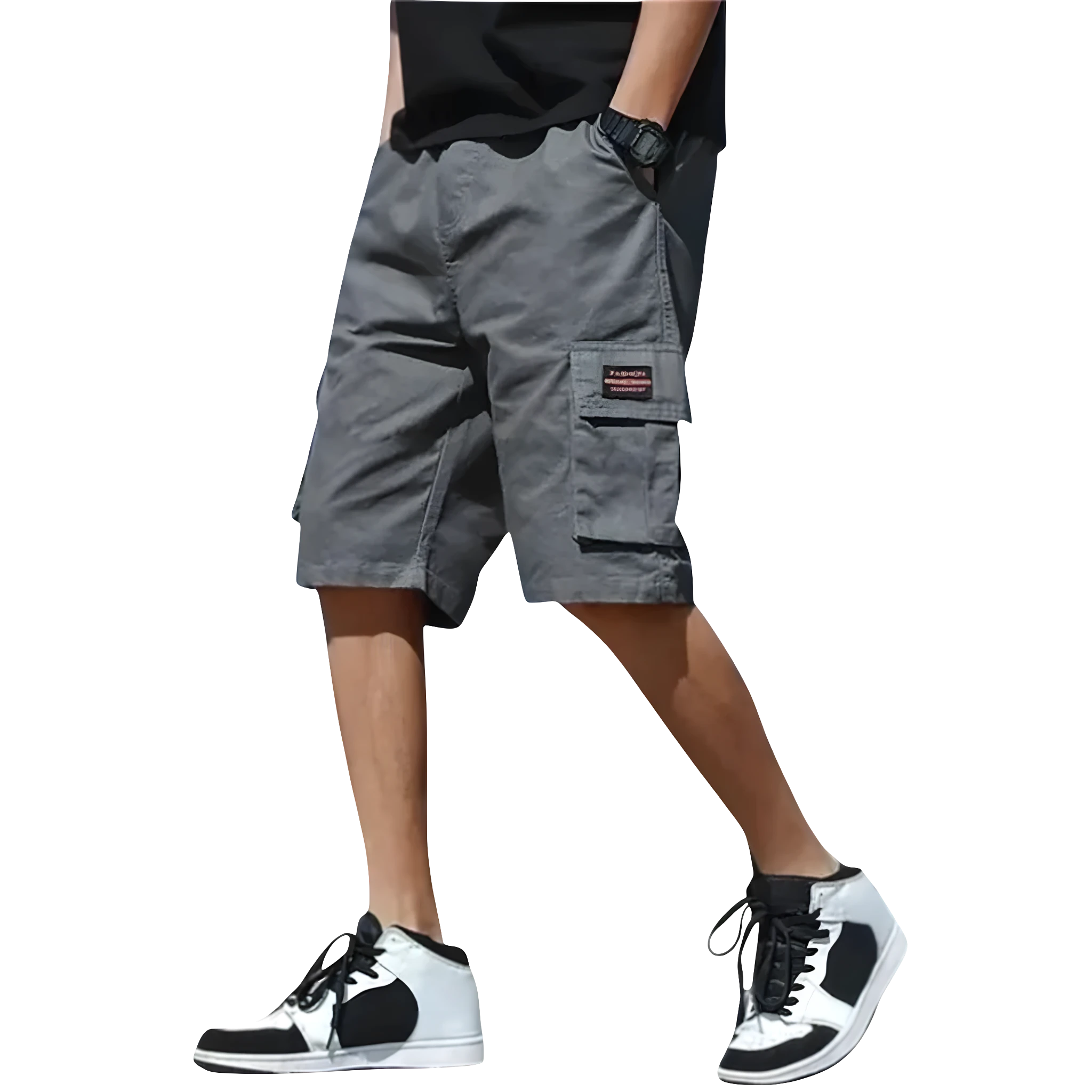 Men's Cargo Knee Length Shorts with Pockets