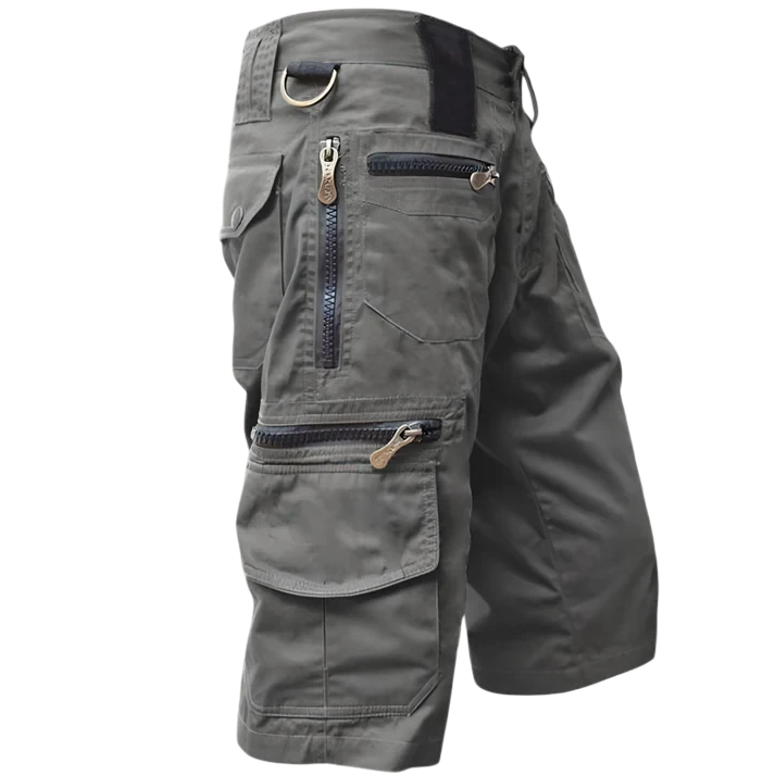 Men's Cargo Casual Shorts with Zip Pockets
