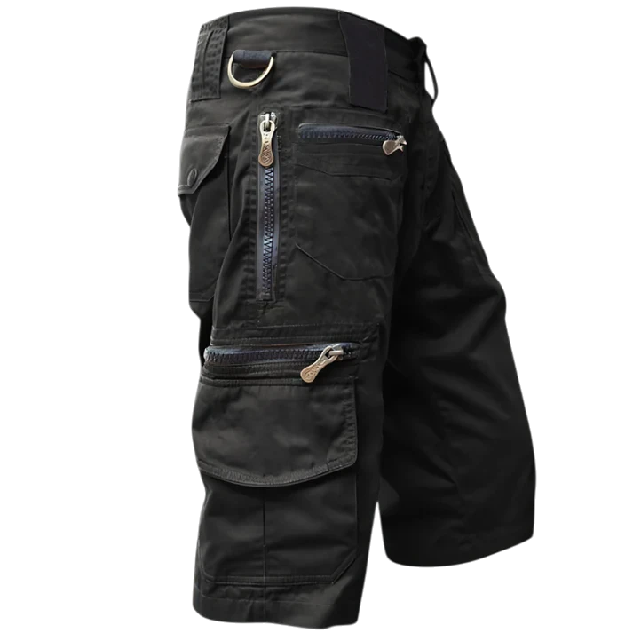 Men's Cargo Casual Shorts with Zip Pockets
