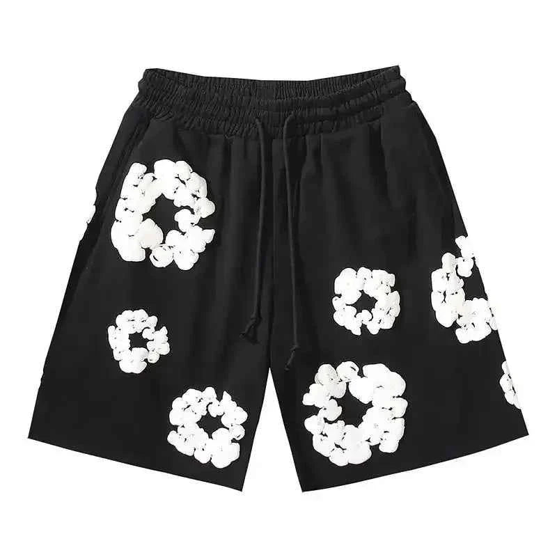 Men's Casual Graphic Shorts with Drawstring Waist and Pockets