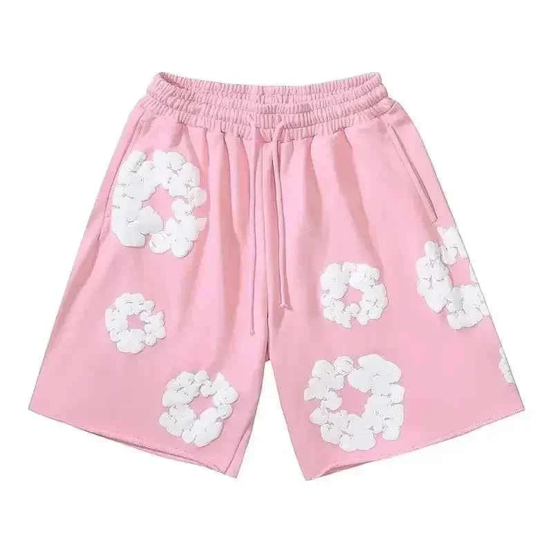 Men's Casual Graphic Shorts with Drawstring Waist and Pockets