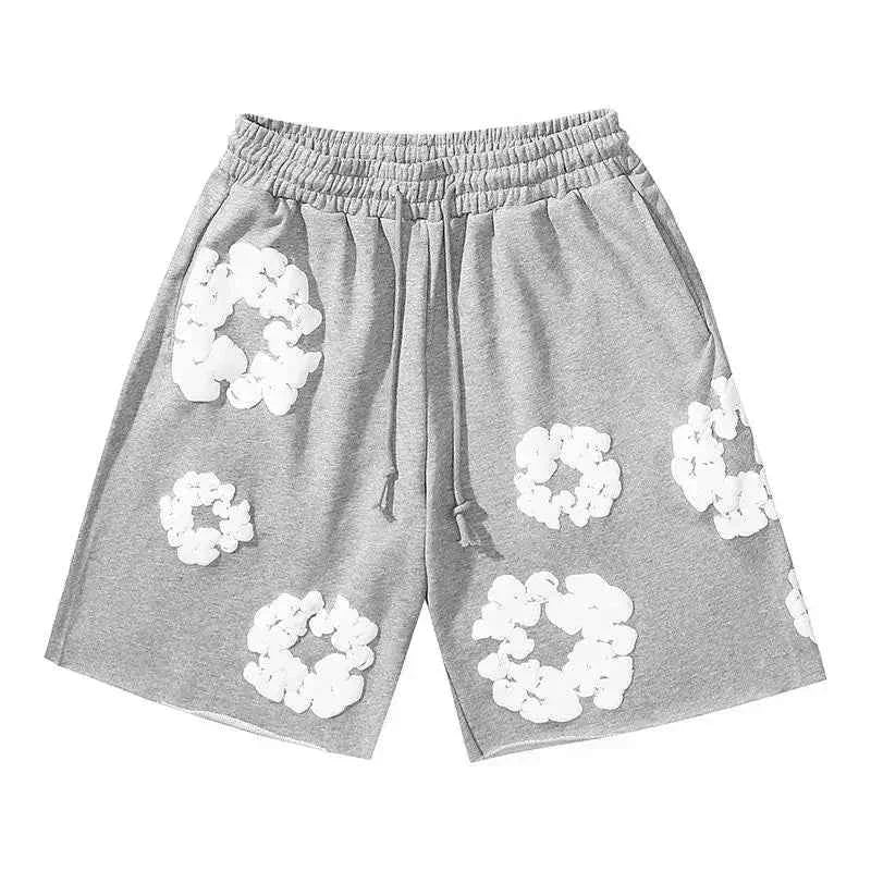 Men's Casual Graphic Shorts with Drawstring Waist and Pockets