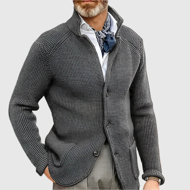 Arnaud™ - Men's Cardigan Military Retro Style
