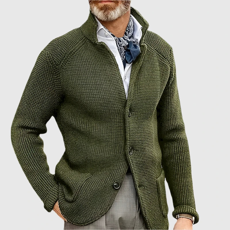 Arnaud™ - Men's Cardigan Military Retro Style