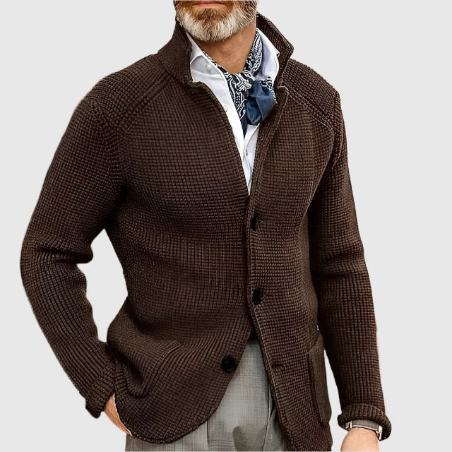 Arnaud™ - Men's Cardigan Military Retro Style