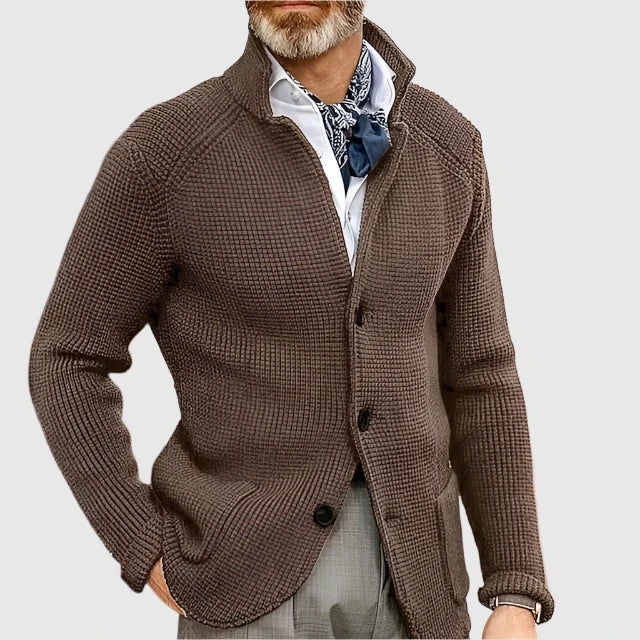 Arnaud™ - Men's Cardigan Military Retro Style