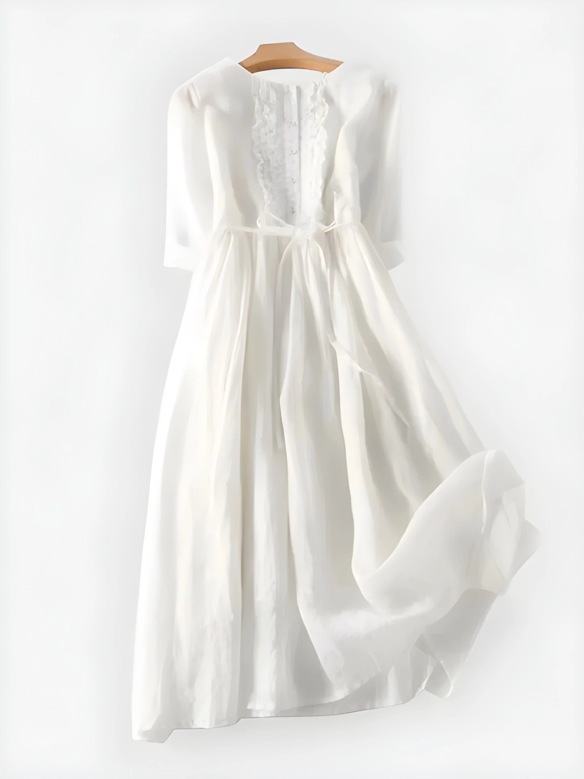 Women's Elegant Casual Midi Summer Dress with Ruffle