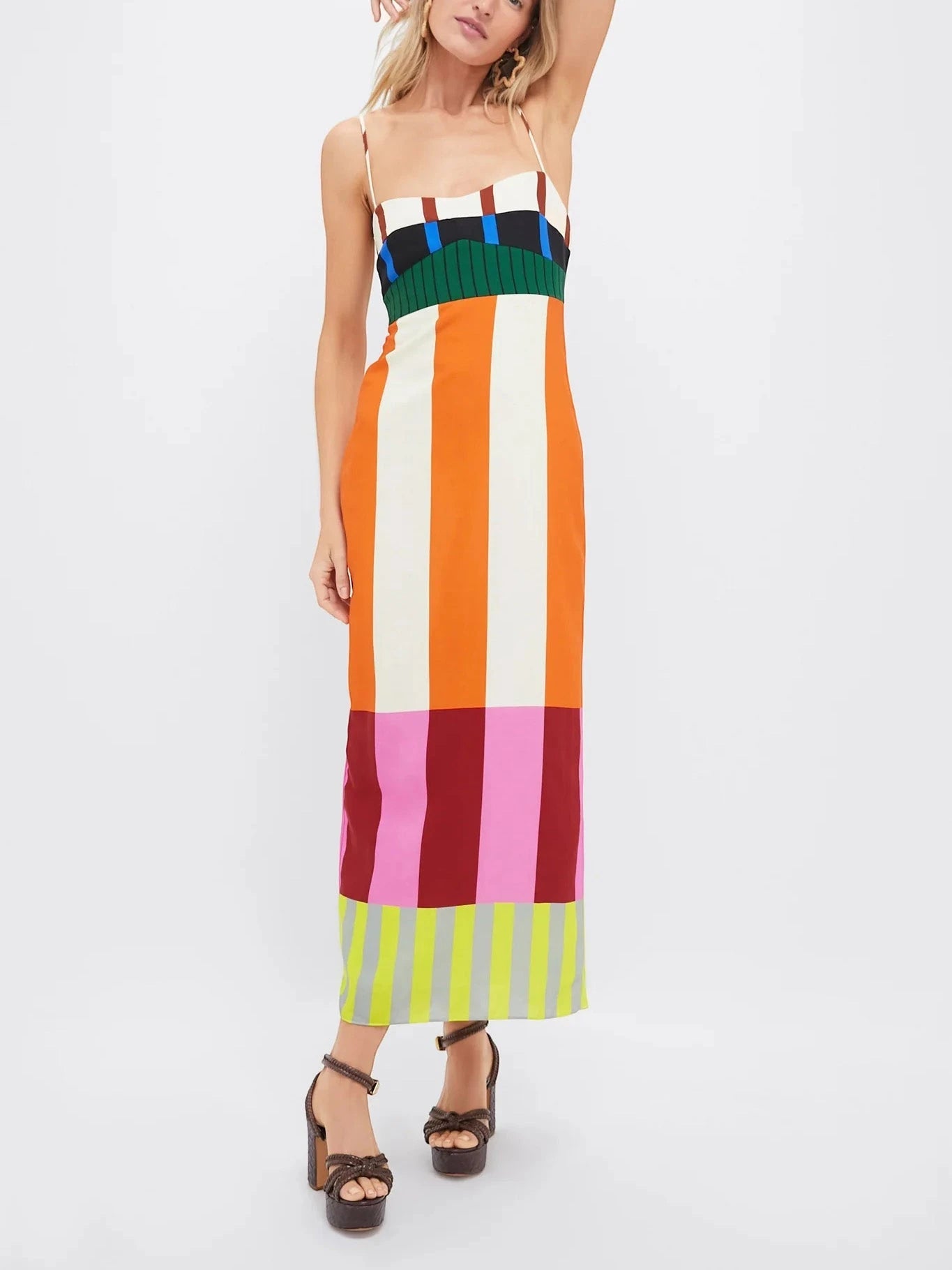 Women's Casual Elegant Maxi Summer Dress with Strapless Bodice