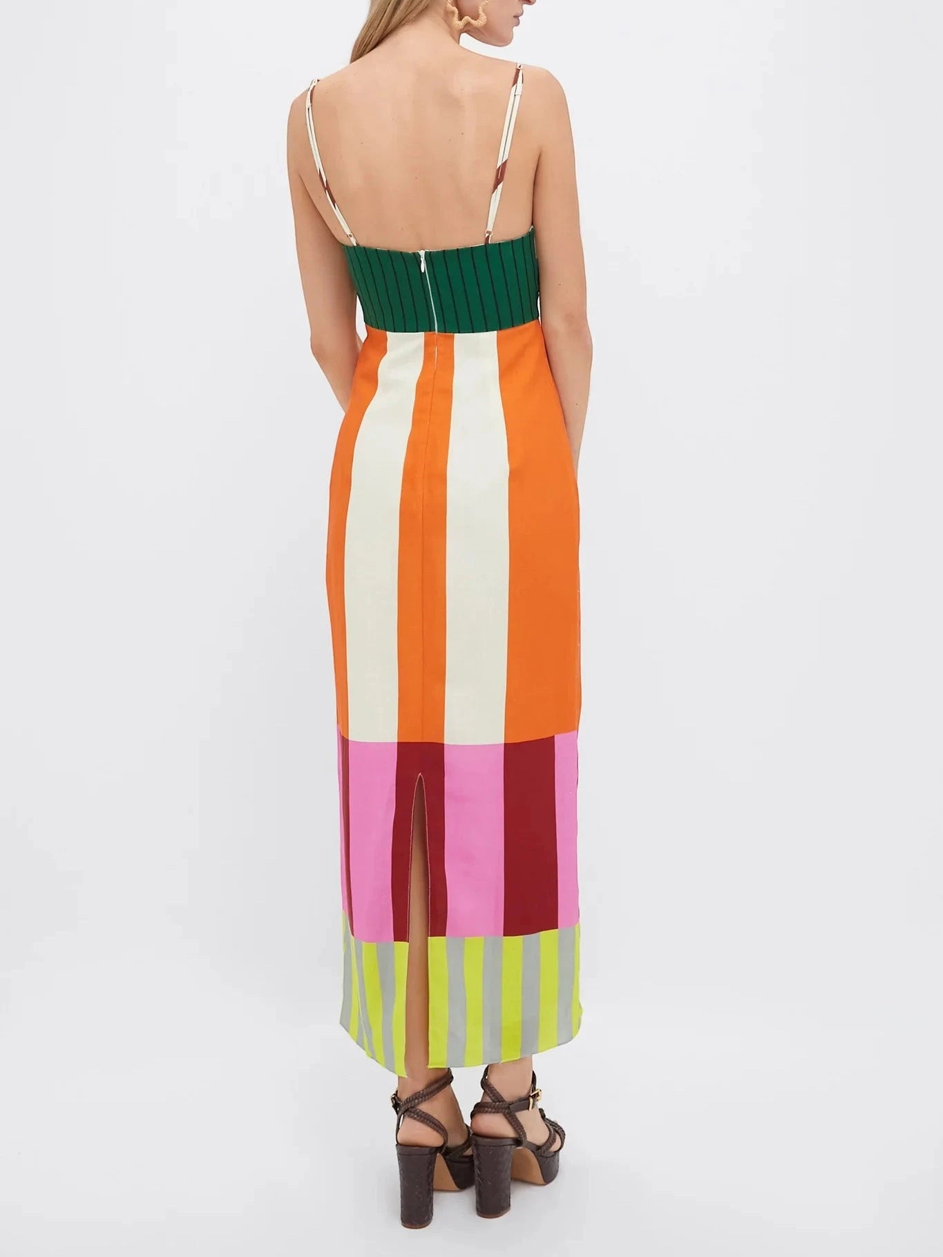 Women's Casual Elegant Maxi Summer Dress with Strapless Bodice