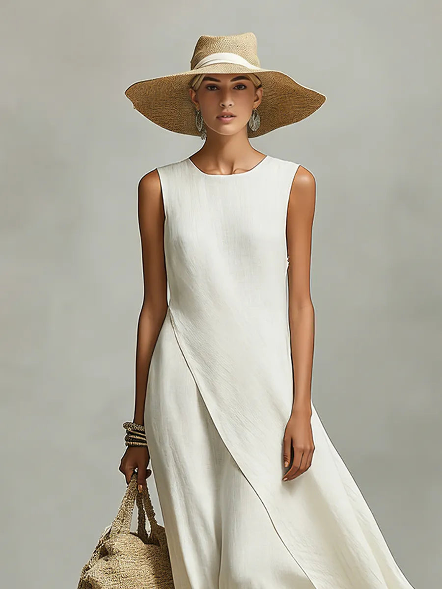 Women's Casual Flowy Maxi Summer Dress with Sleeveless