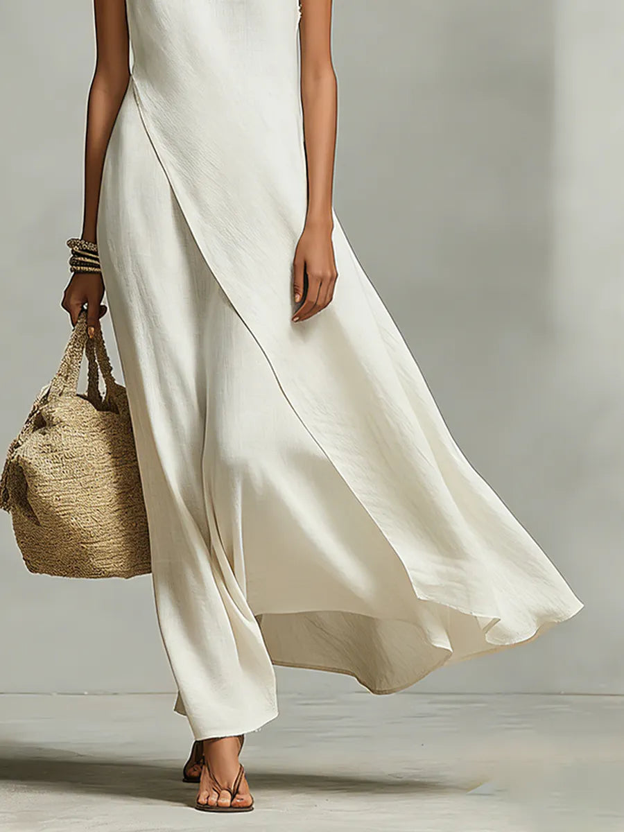 Women's Casual Flowy Maxi Summer Dress with Sleeveless