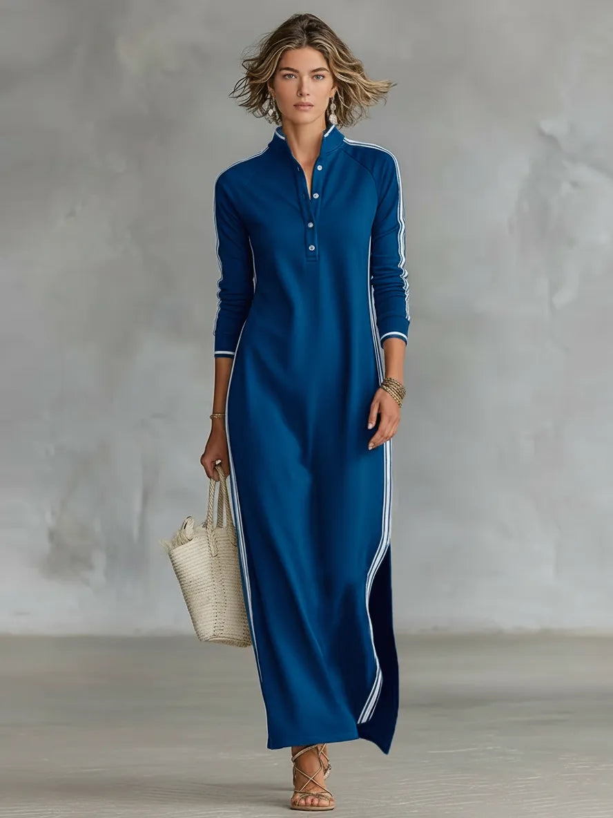 Women's Casual Loose Maxi Summer Dress with Silt