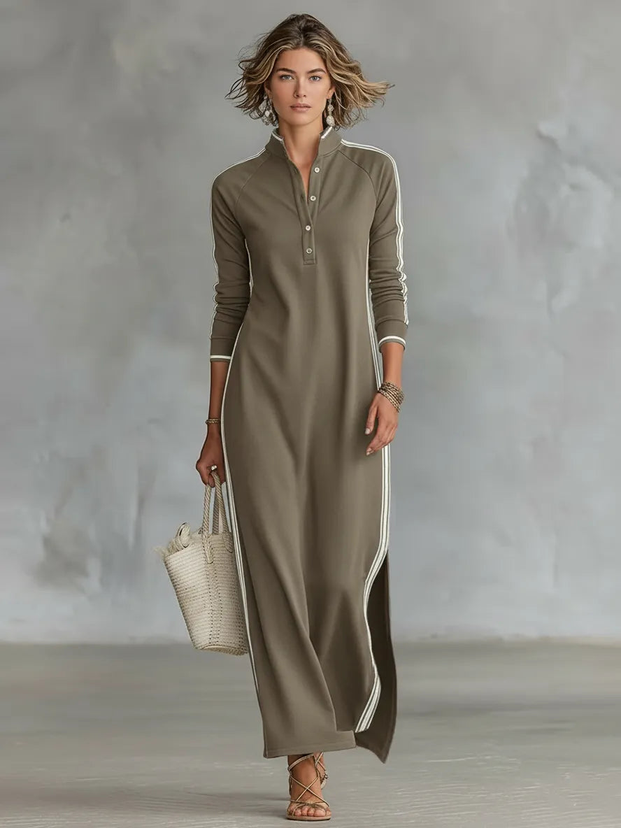 Women's Casual Loose Maxi Summer Dress with Silt