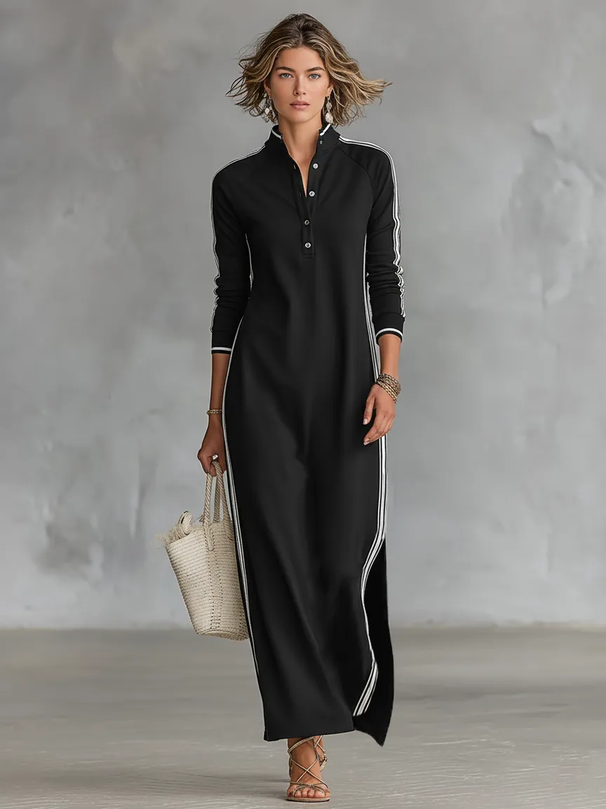 Women's Casual Loose Maxi Summer Dress with Silt