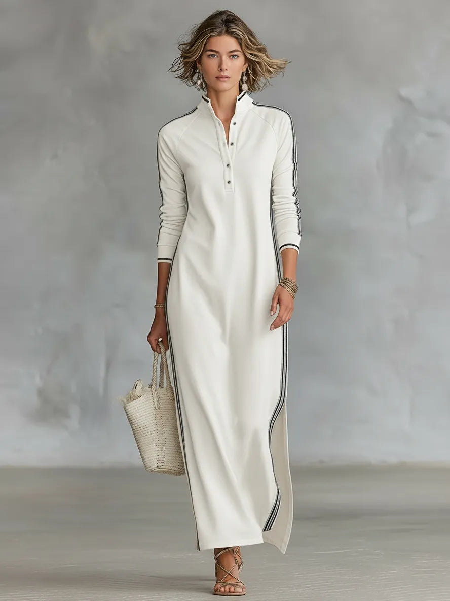 Women's Casual Loose Maxi Summer Dress with Silt