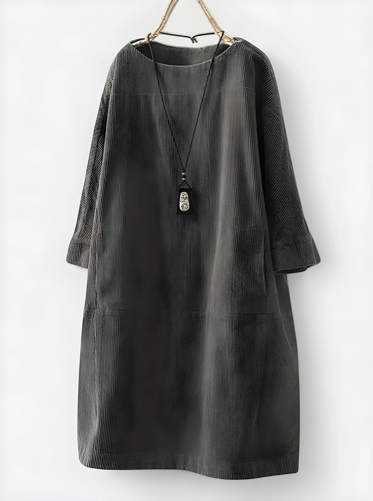Women's Casual Loose Midi Summer Dress with Tiered Panel