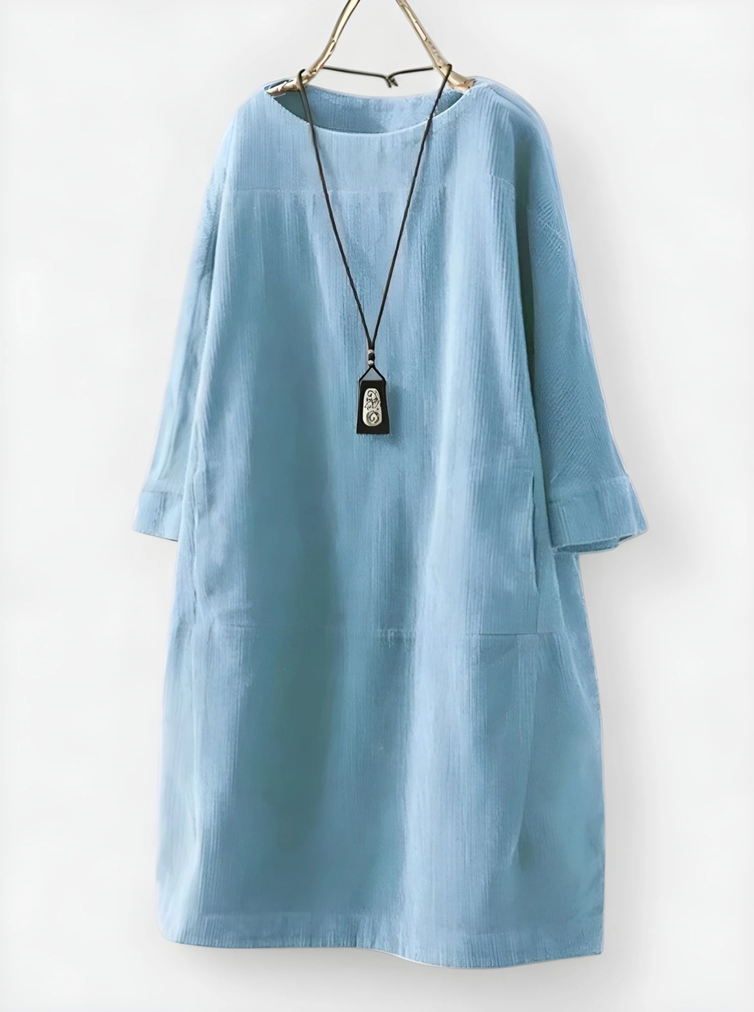 Women's Casual Loose Midi Summer Dress with Tiered Panel