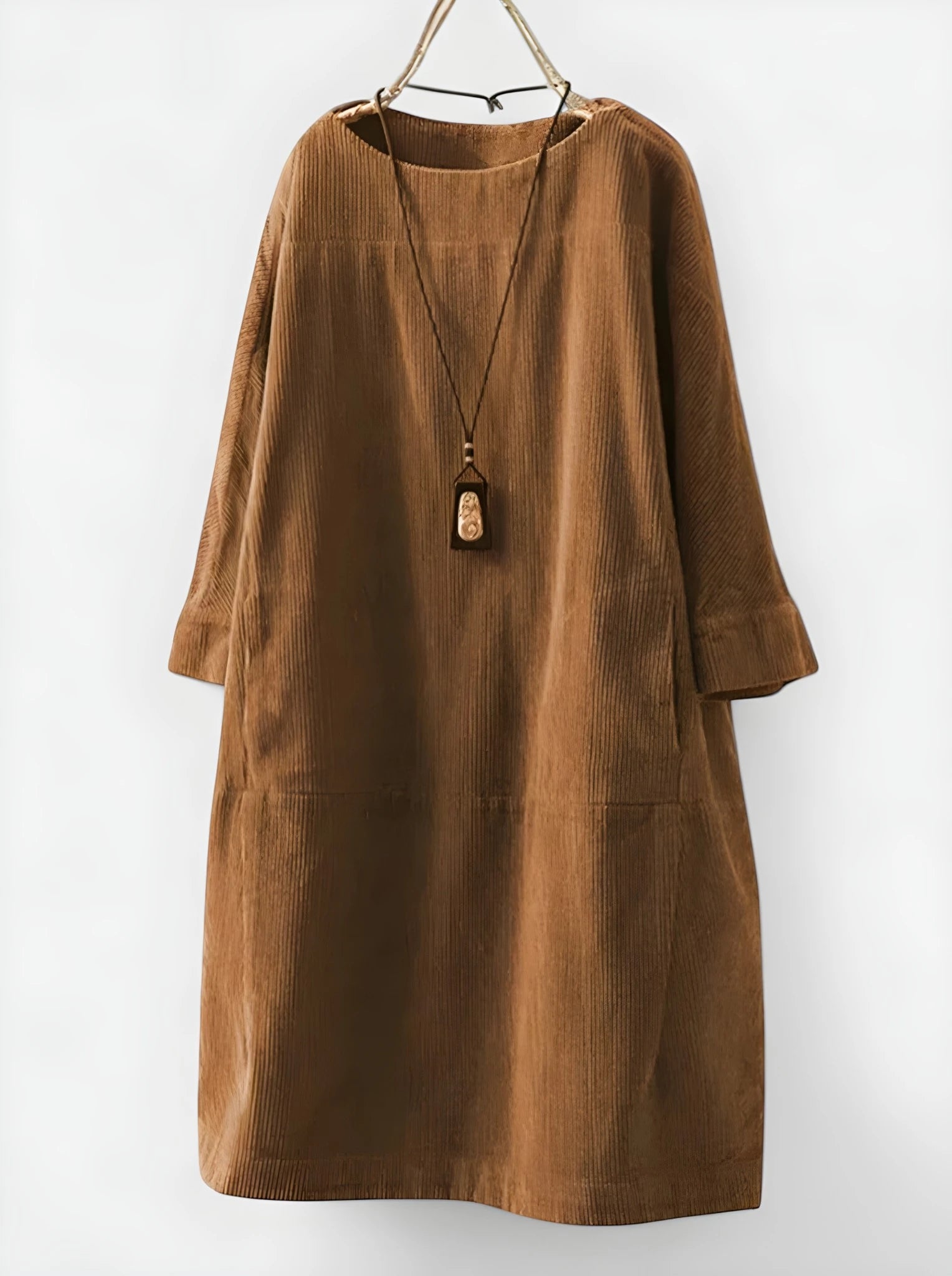 Women's Casual Loose Midi Summer Dress with Tiered Panel