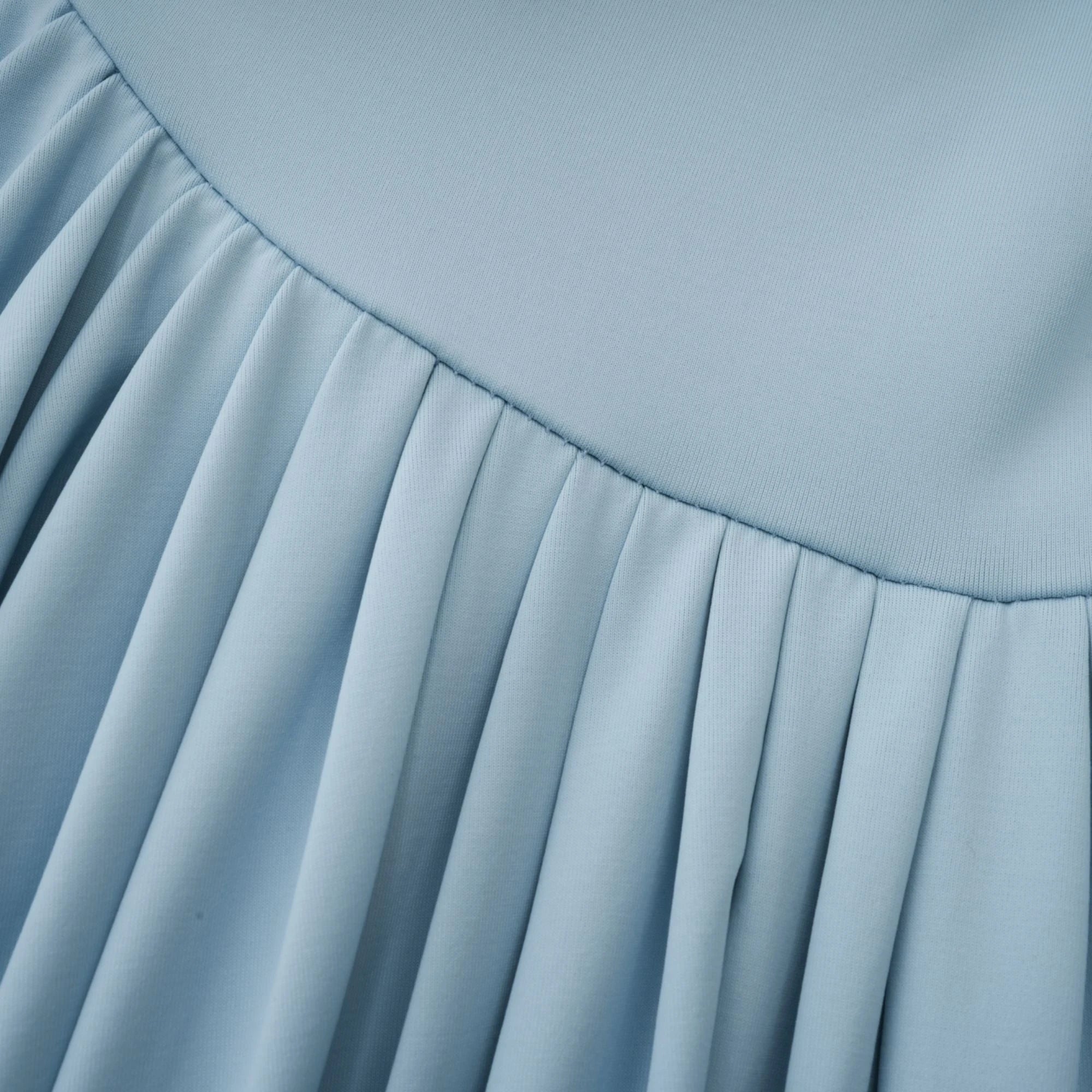 Women's Elegant Formal Maxi Wedding Guest Dress with Pleated Detailing